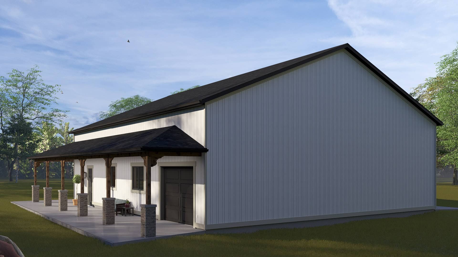 Rear View of this 0-Bedroom,1 Sq Ft Plan -187-1256