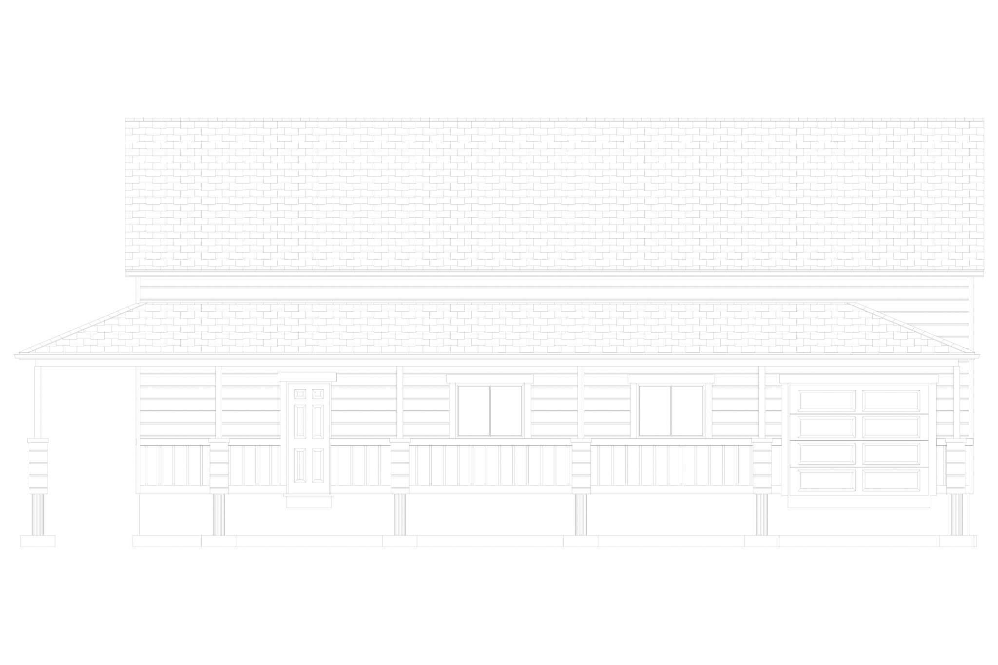 Home Plan Right Elevation of this 0-Bedroom,1 Sq Ft Plan -187-1256