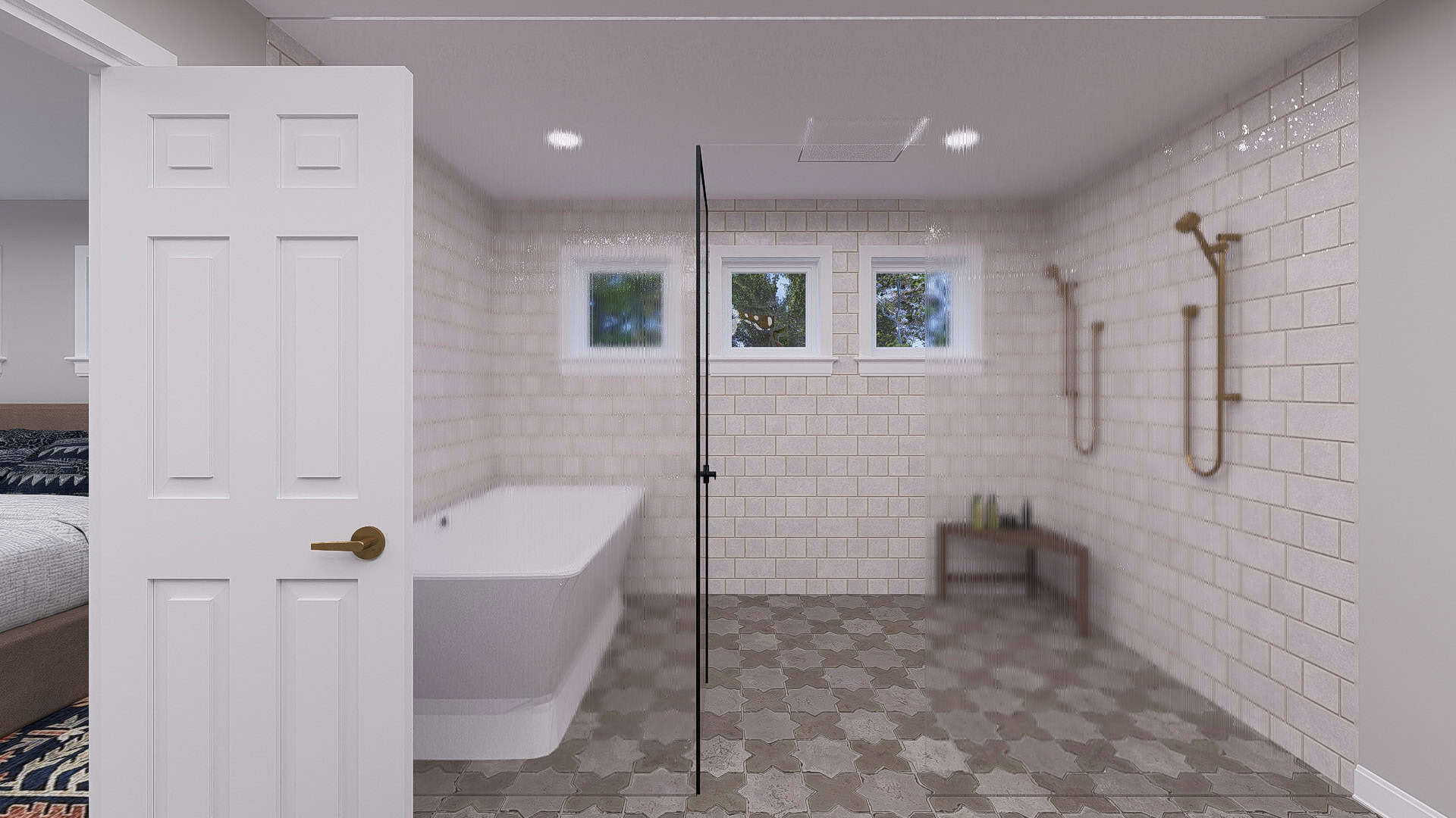 Master Bathroom of this 5-Bedroom,3237 Sq Ft Plan -187-1257