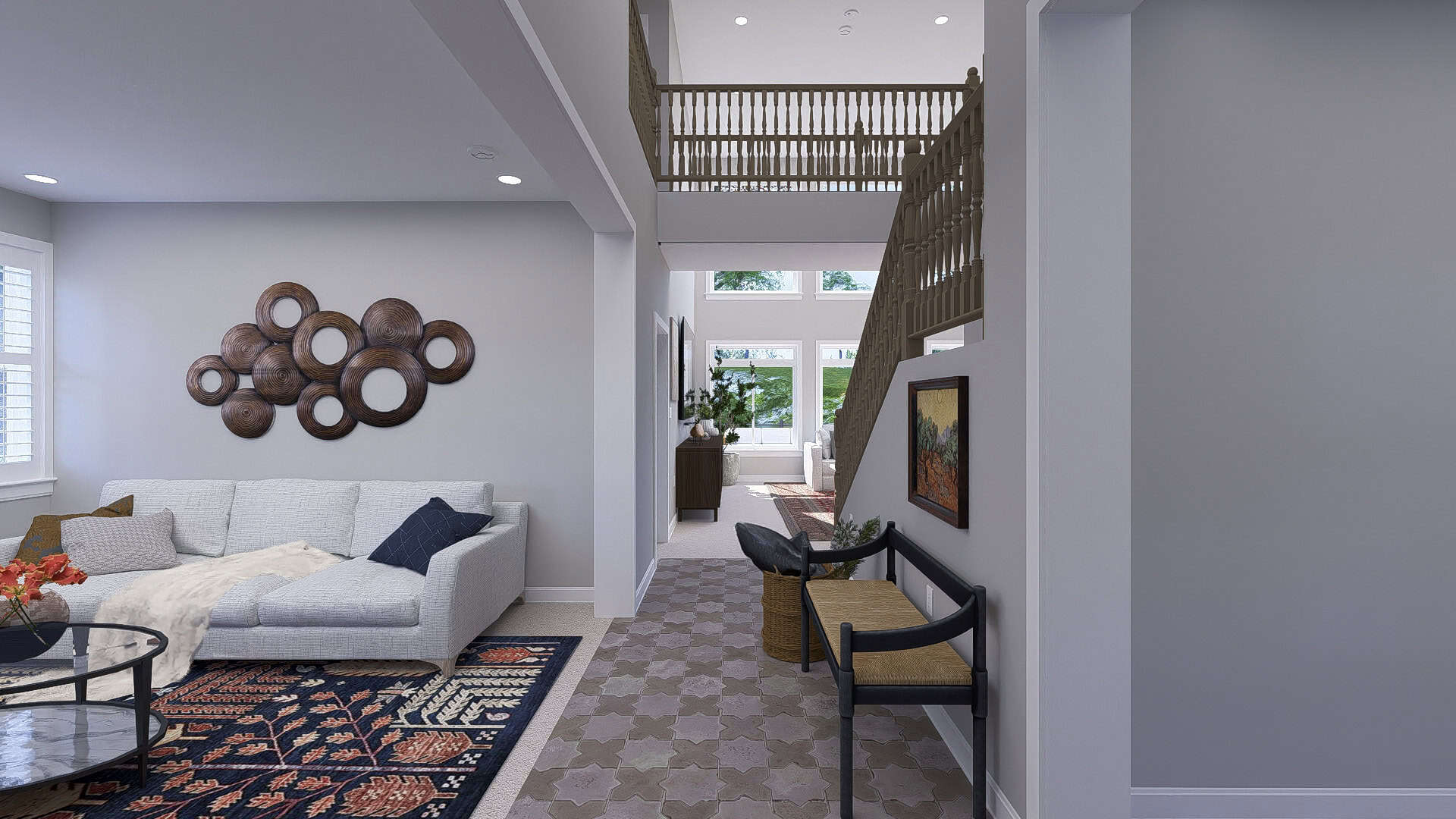 Entry Hall of this 5-Bedroom,3237 Sq Ft Plan -187-1257