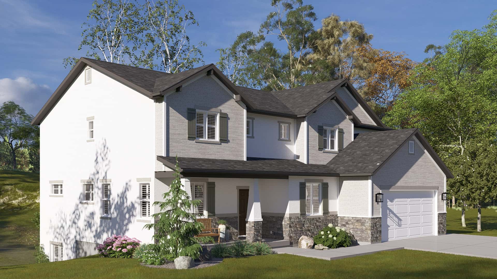 Left Side View of this 5-Bedroom,3237 Sq Ft Plan -187-1257