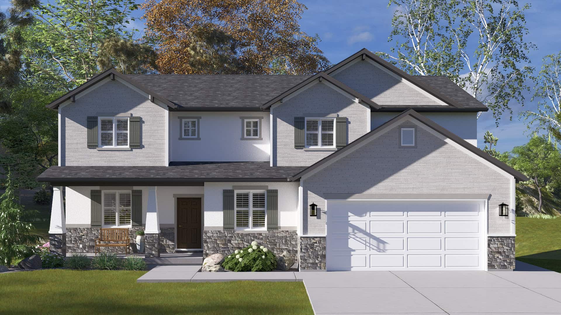 Front View of this 5-Bedroom,3237 Sq Ft Plan -187-1257
