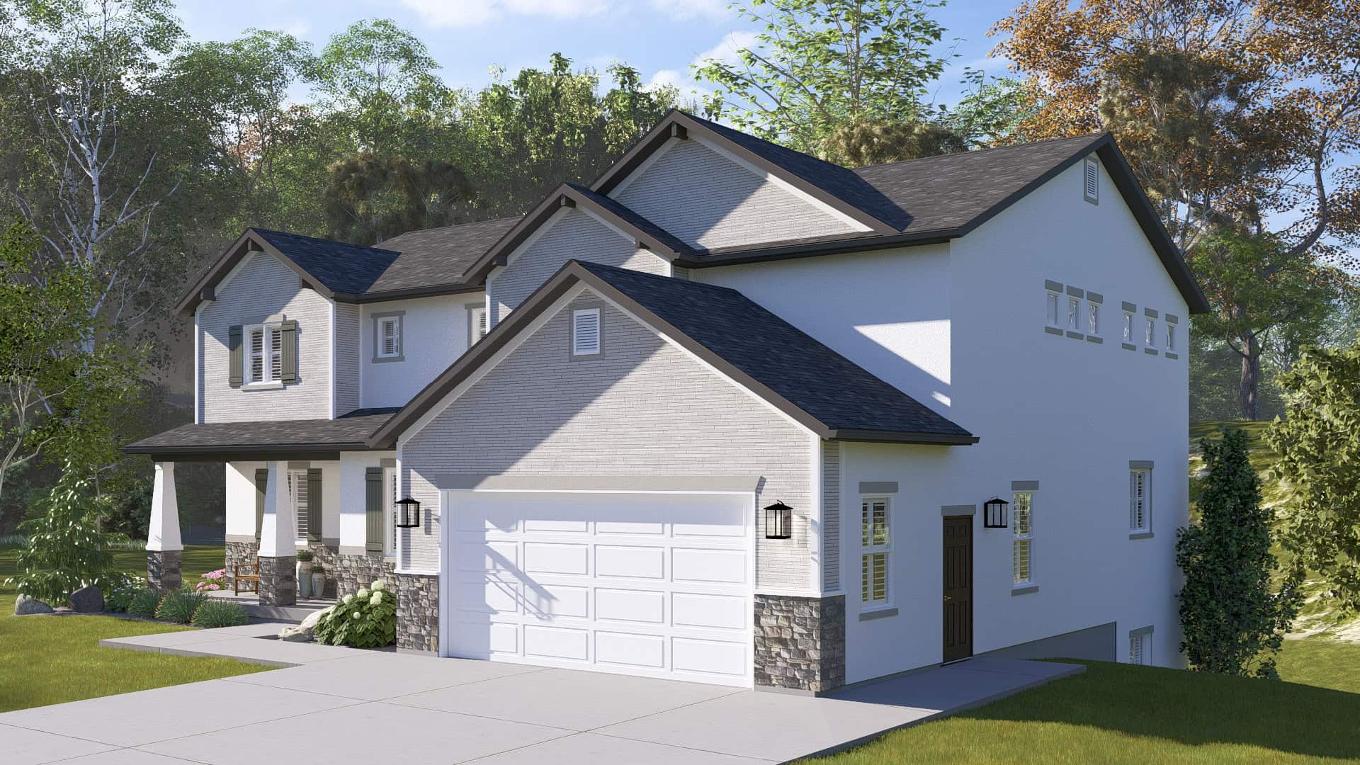 Right Side View of this 5-Bedroom,3237 Sq Ft Plan -187-1257