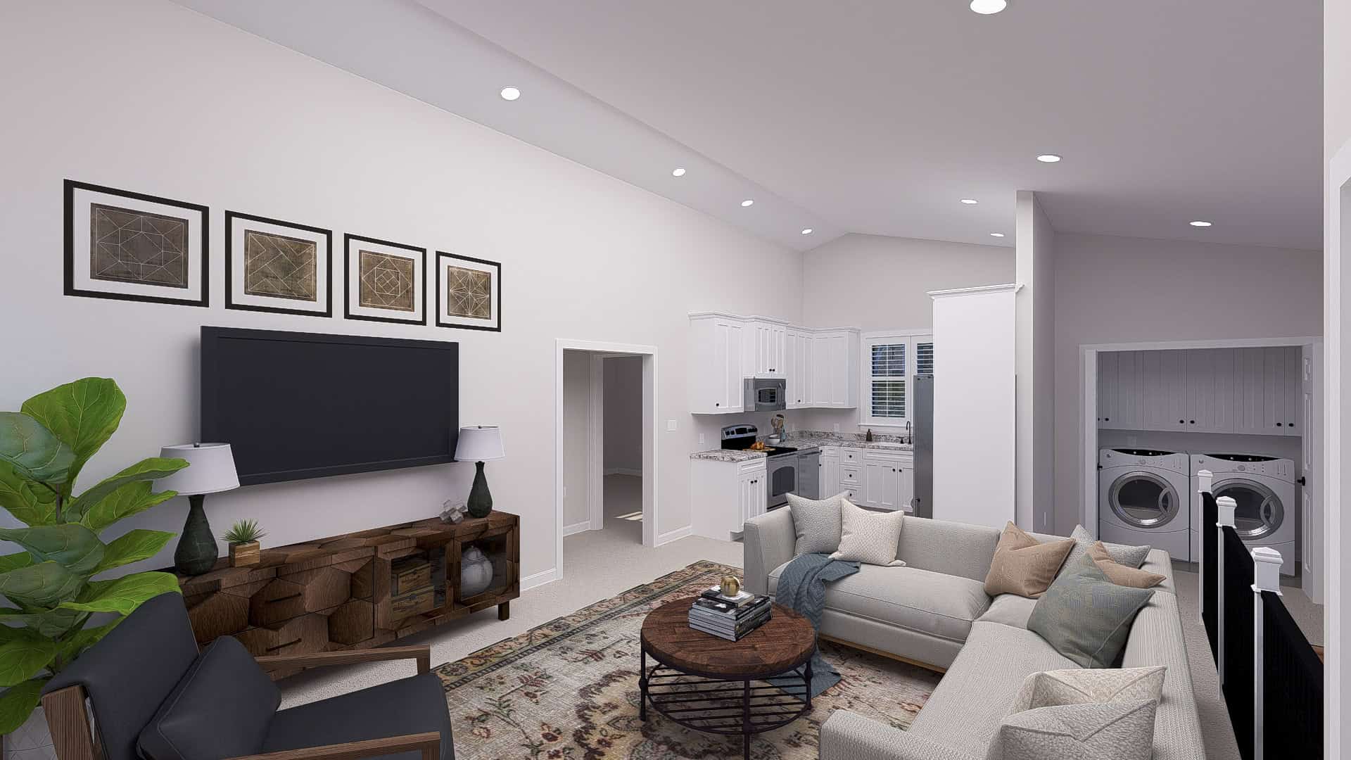 Family Room of this 2-Bedroom,882 Sq Ft Plan -187-1258