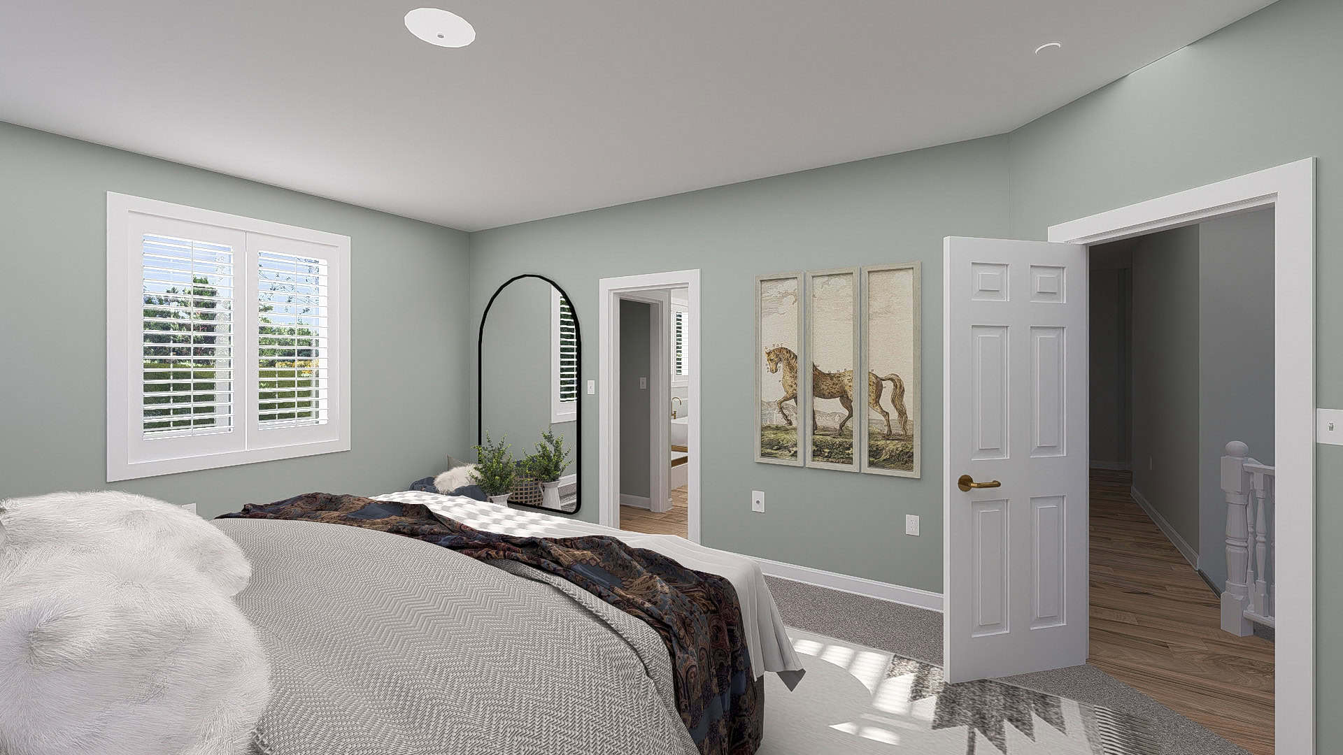 Master Bedroom of this 3-Bedroom,2587 Sq Ft Plan -187-1260