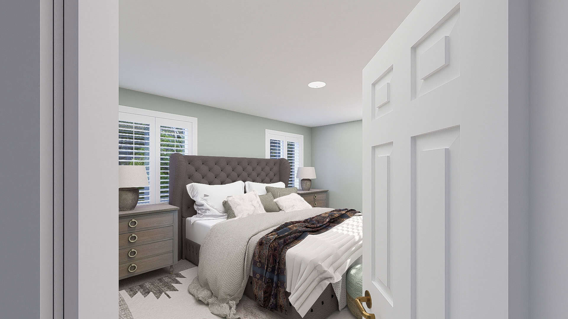 Master Bedroom of this 3-Bedroom,2587 Sq Ft Plan -187-1260