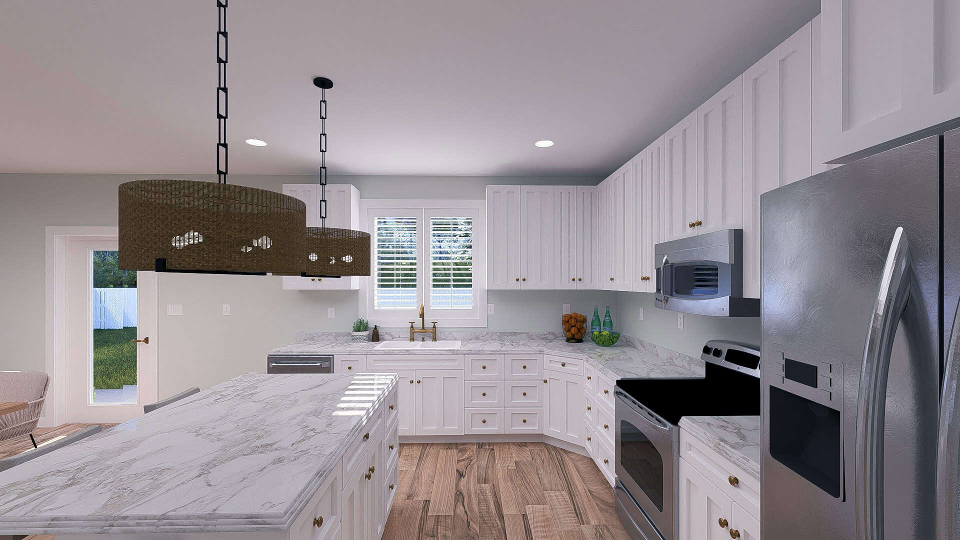 Kitchen: Kitchen Island of this 3-Bedroom,2587 Sq Ft Plan -187-1260