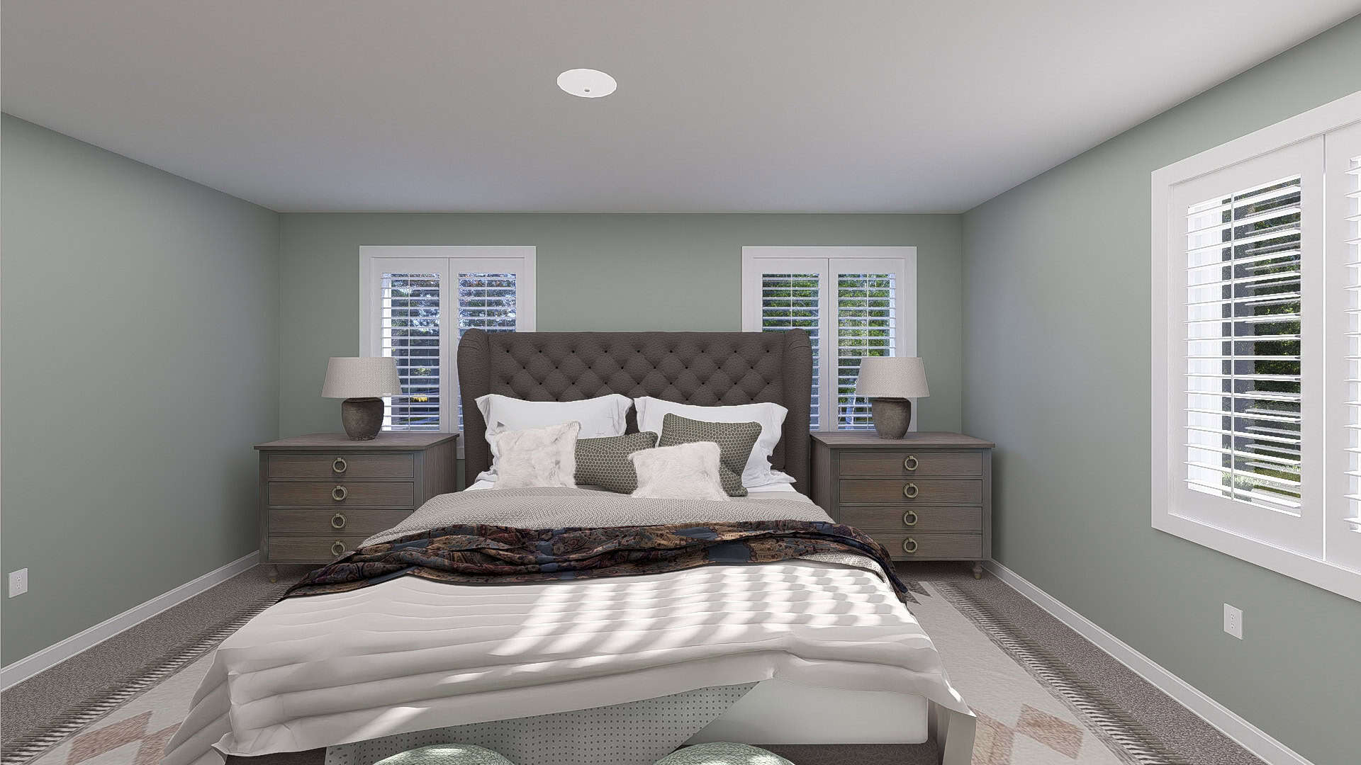 Master Bedroom of this 3-Bedroom,2587 Sq Ft Plan -187-1260