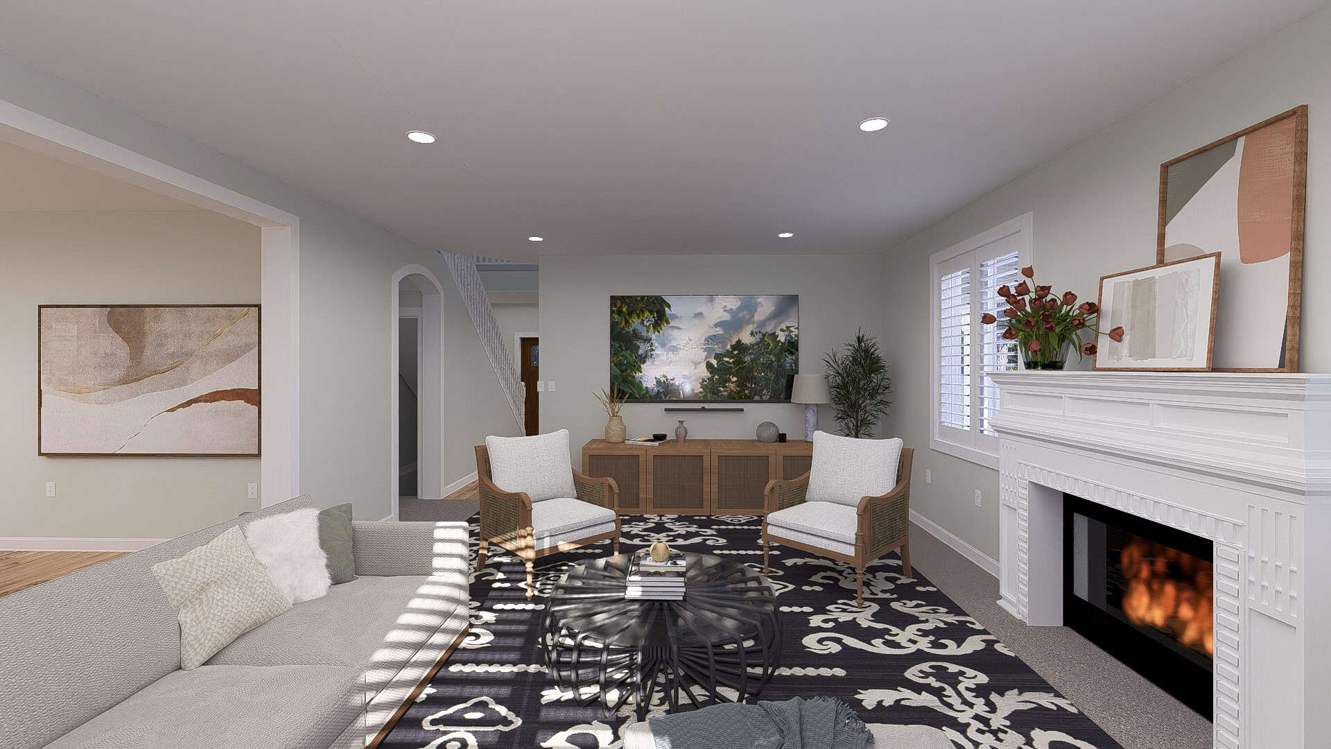 Family Room of this 3-Bedroom,2587 Sq Ft Plan -187-1260