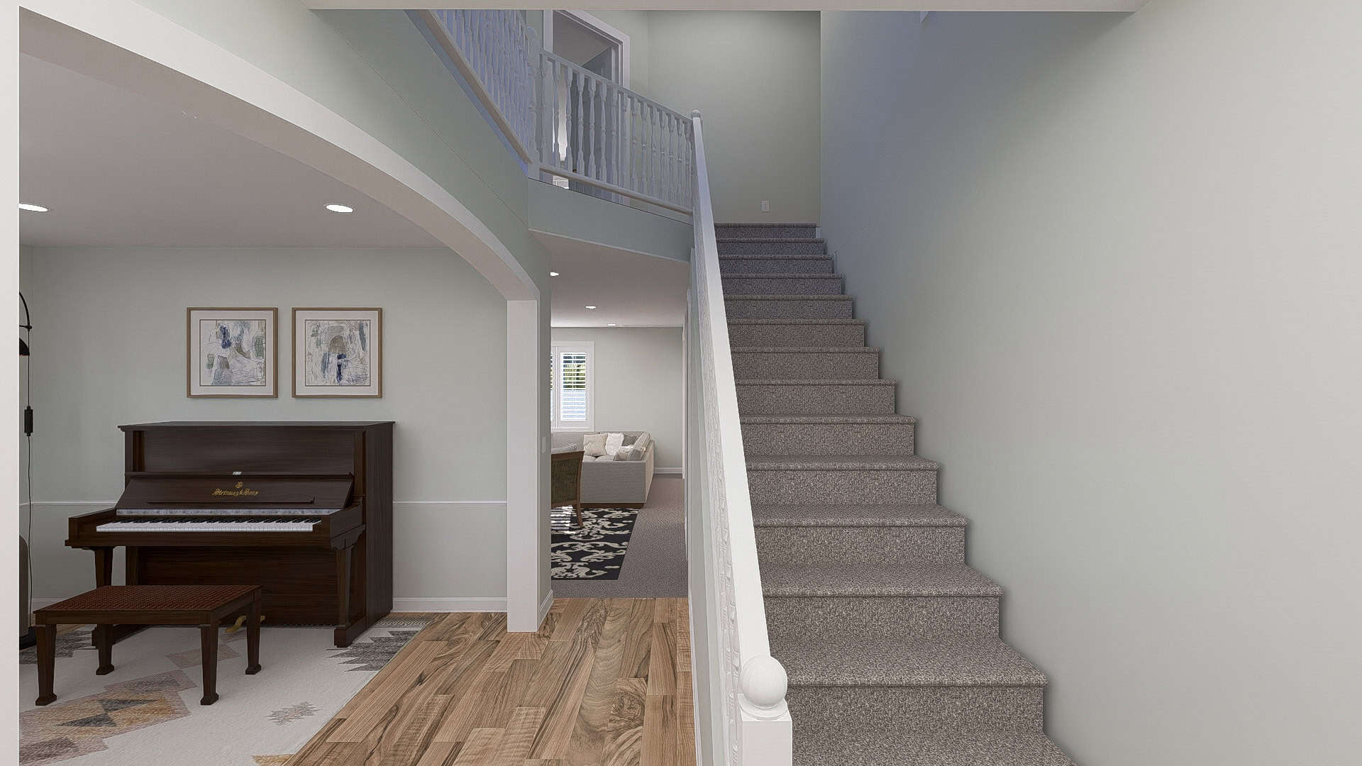 Entry Hall: Staircase of this 3-Bedroom,2587 Sq Ft Plan -187-1260