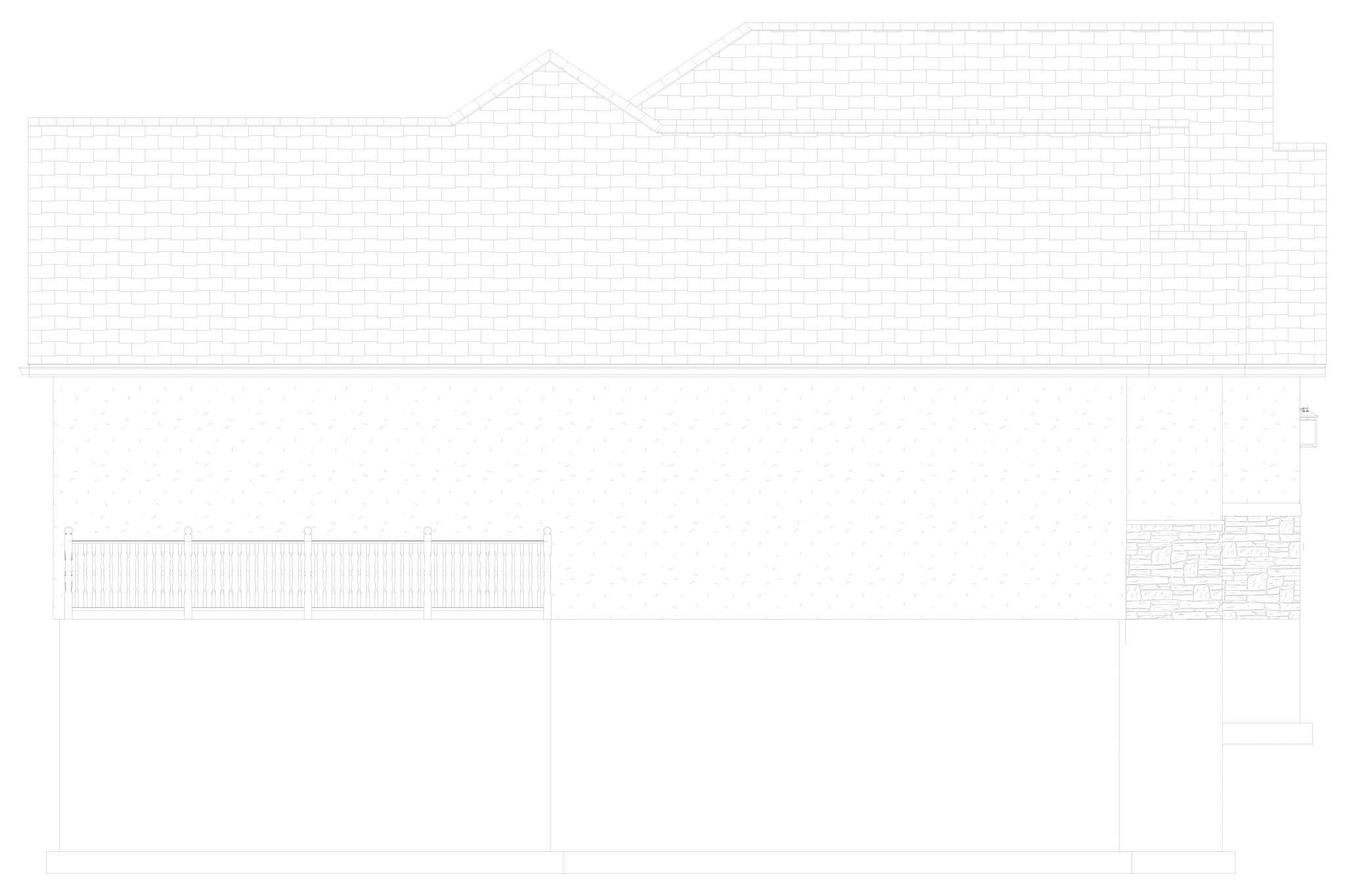 Home Plan Left Elevation of this 2-Bedroom,2254 Sq Ft Plan -187-1261