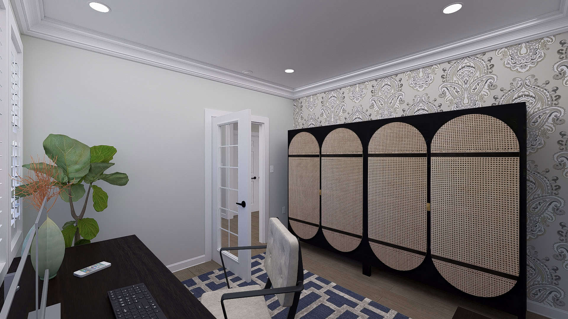 Home Office of this 2-Bedroom,2254 Sq Ft Plan -187-1261