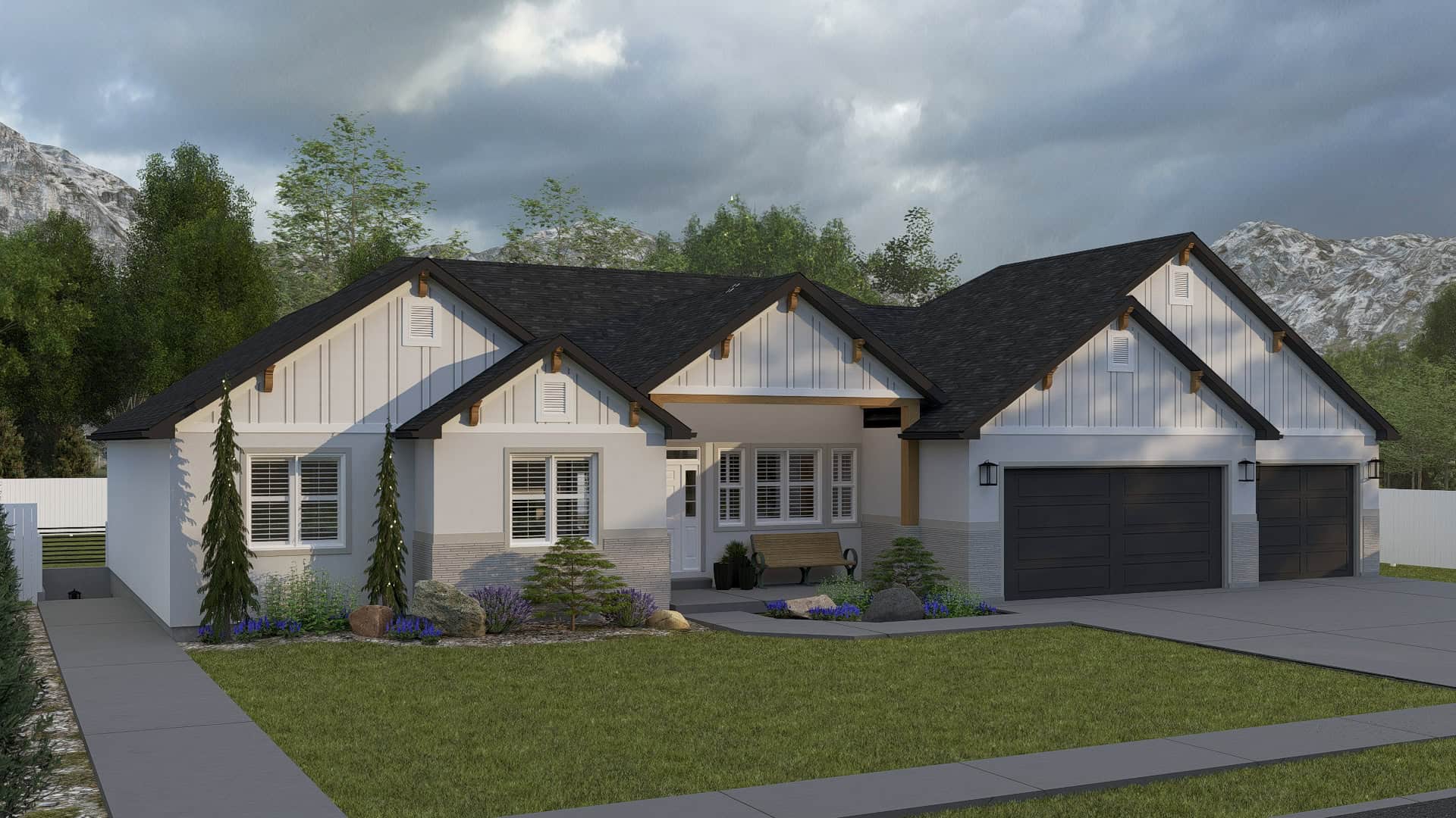 Left Side View of this 2-Bedroom,2254 Sq Ft Plan -187-1261