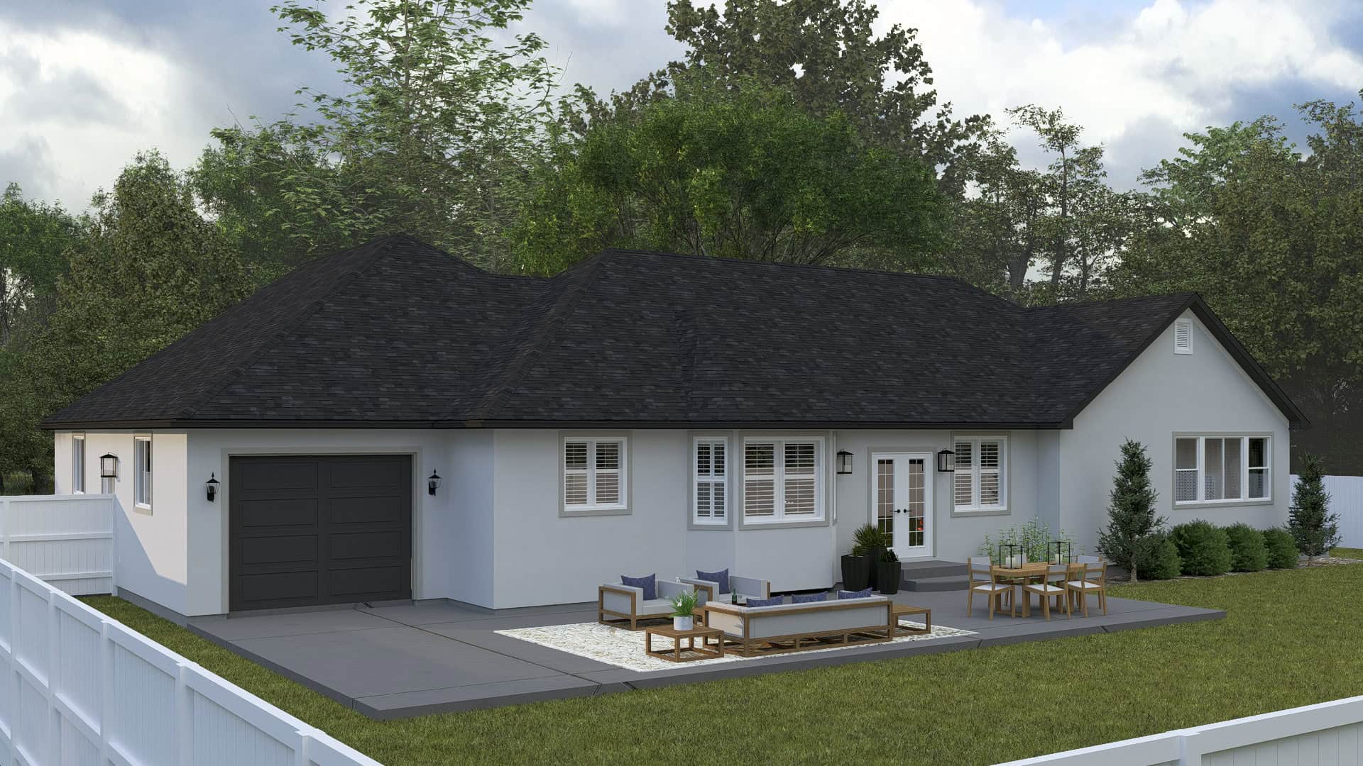 Rear View of this 2-Bedroom,2254 Sq Ft Plan -187-1261