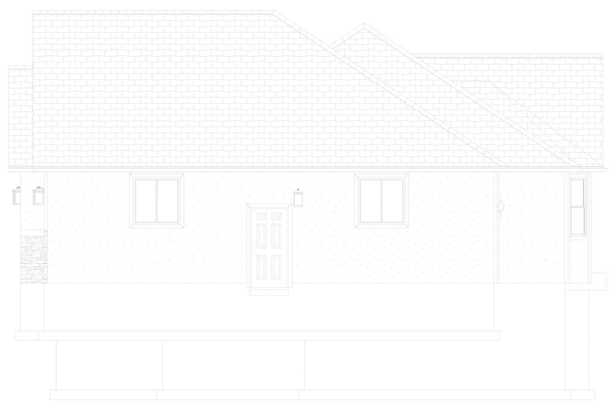 Home Plan Right Elevation of this 2-Bedroom,2254 Sq Ft Plan -187-1261