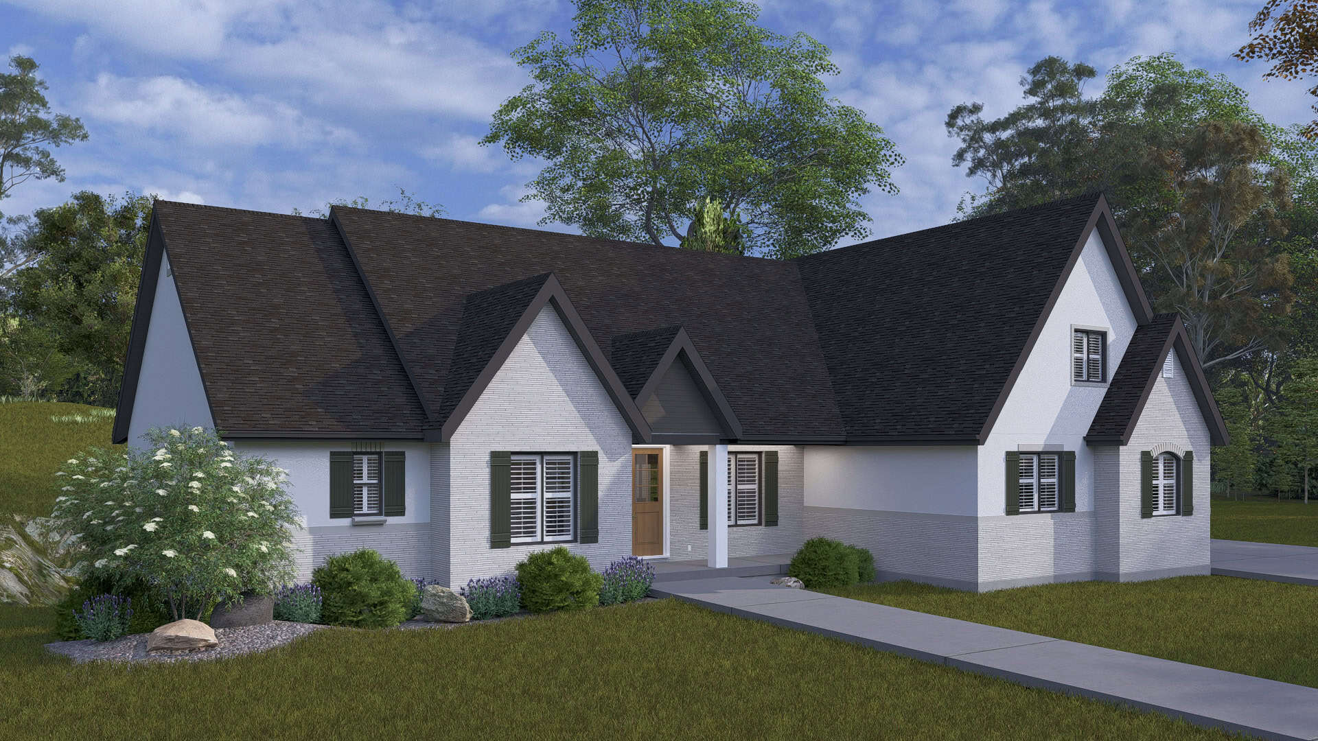 Left Side View of this 5-Bedroom,3163 Sq Ft Plan -187-1262