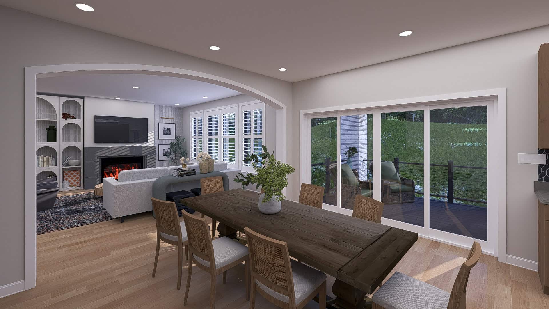 Dining Room of this 5-Bedroom,3163 Sq Ft Plan -187-1262