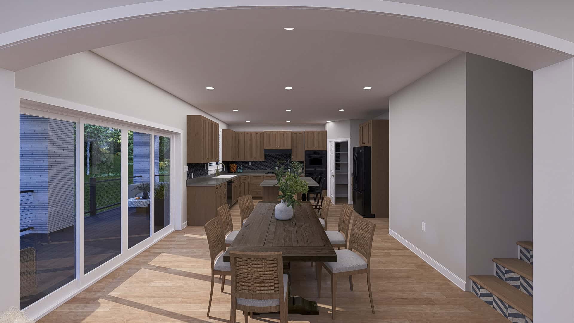 Dining Room of this 5-Bedroom,3163 Sq Ft Plan -187-1262