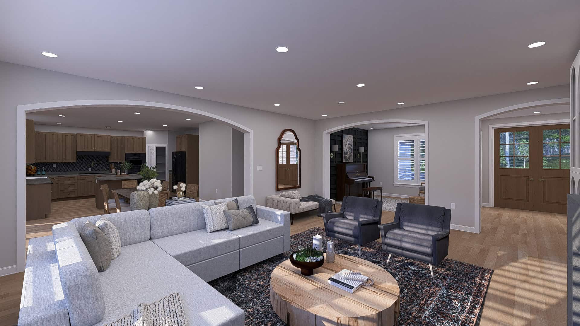 Family Room of this 5-Bedroom,3163 Sq Ft Plan -187-1262