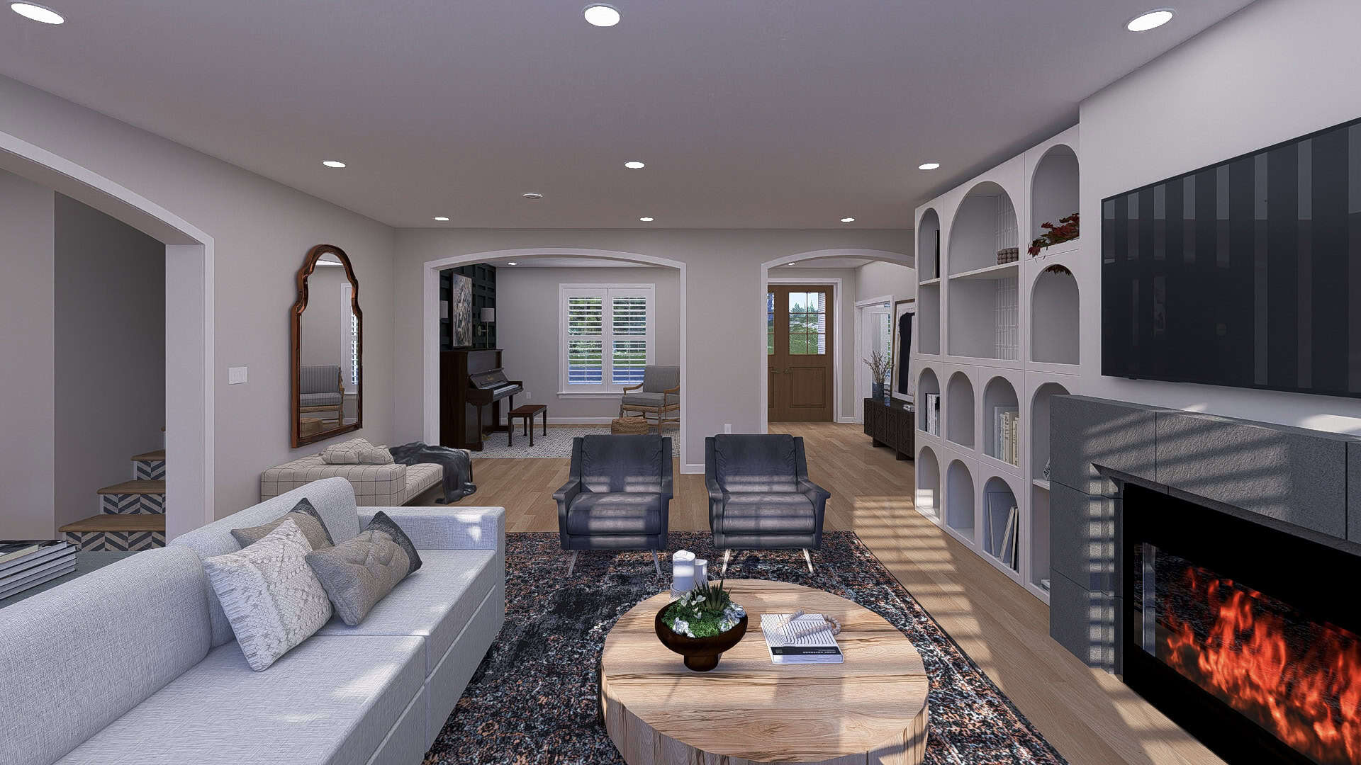 Family Room of this 5-Bedroom,3163 Sq Ft Plan -187-1262