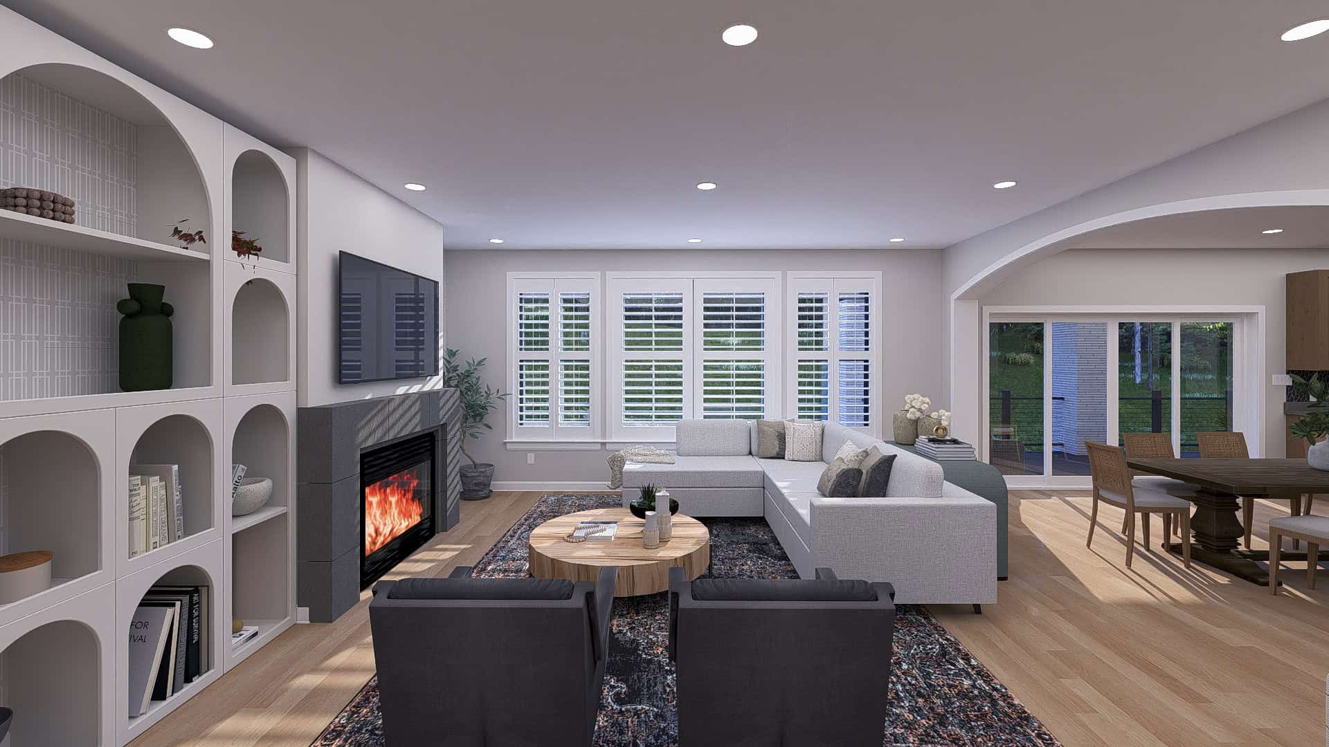 Family Room of this 5-Bedroom,3163 Sq Ft Plan -187-1262