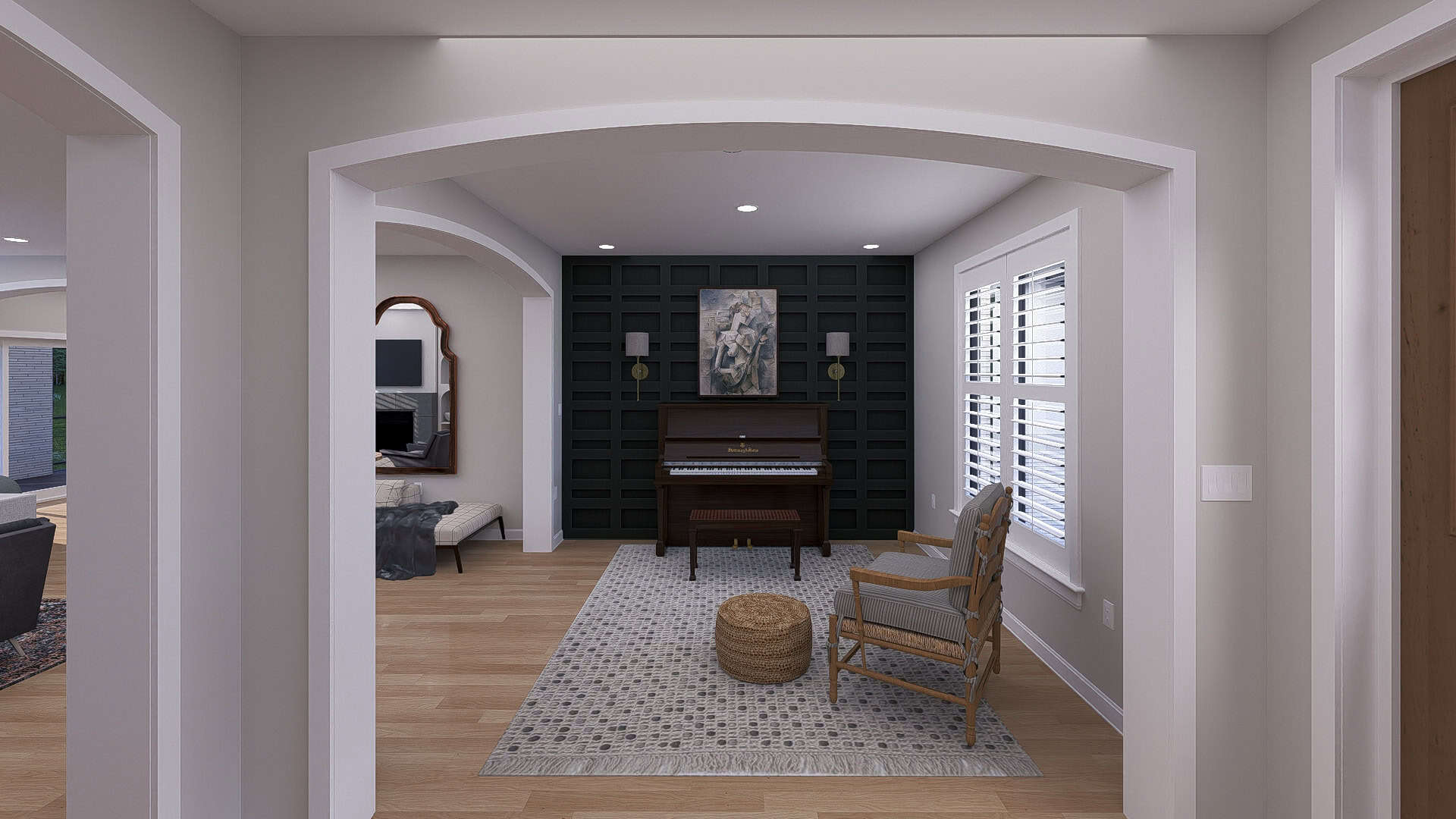 Home Office of this 5-Bedroom,3163 Sq Ft Plan -187-1262