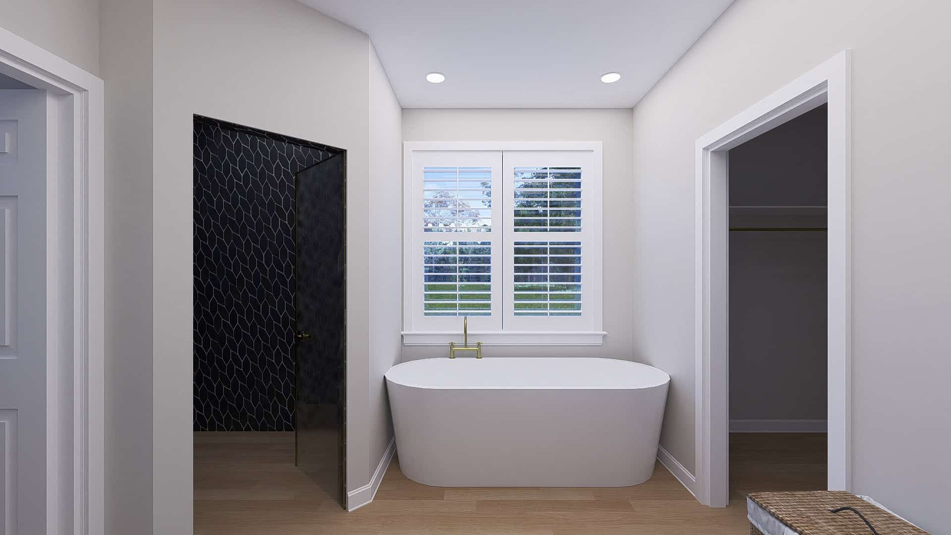 Master Bathroom: Tub of this 5-Bedroom,3163 Sq Ft Plan -187-1262