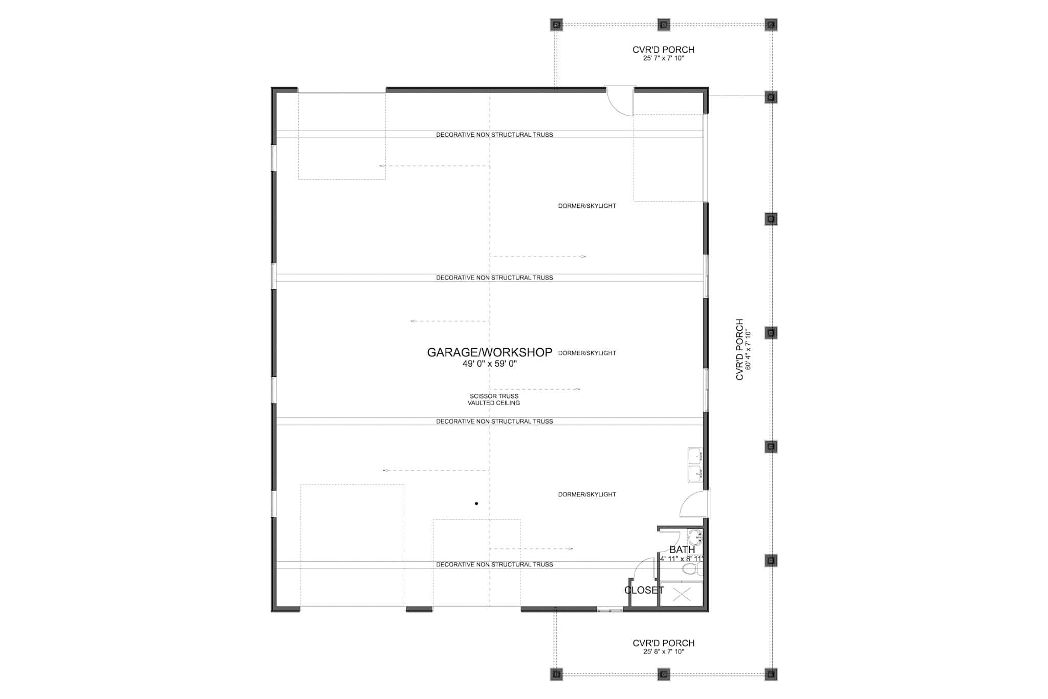 Garage of Garage Plan #187-1263
