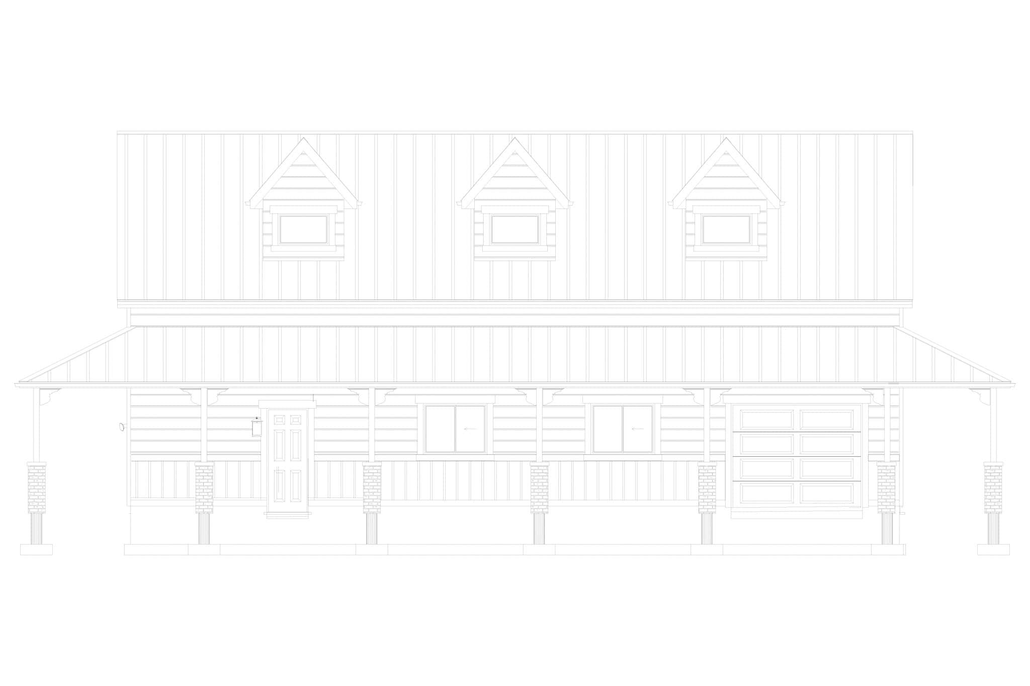 Home Plan Right Elevation of this 0-Bedroom,1 Sq Ft Plan -187-1263
