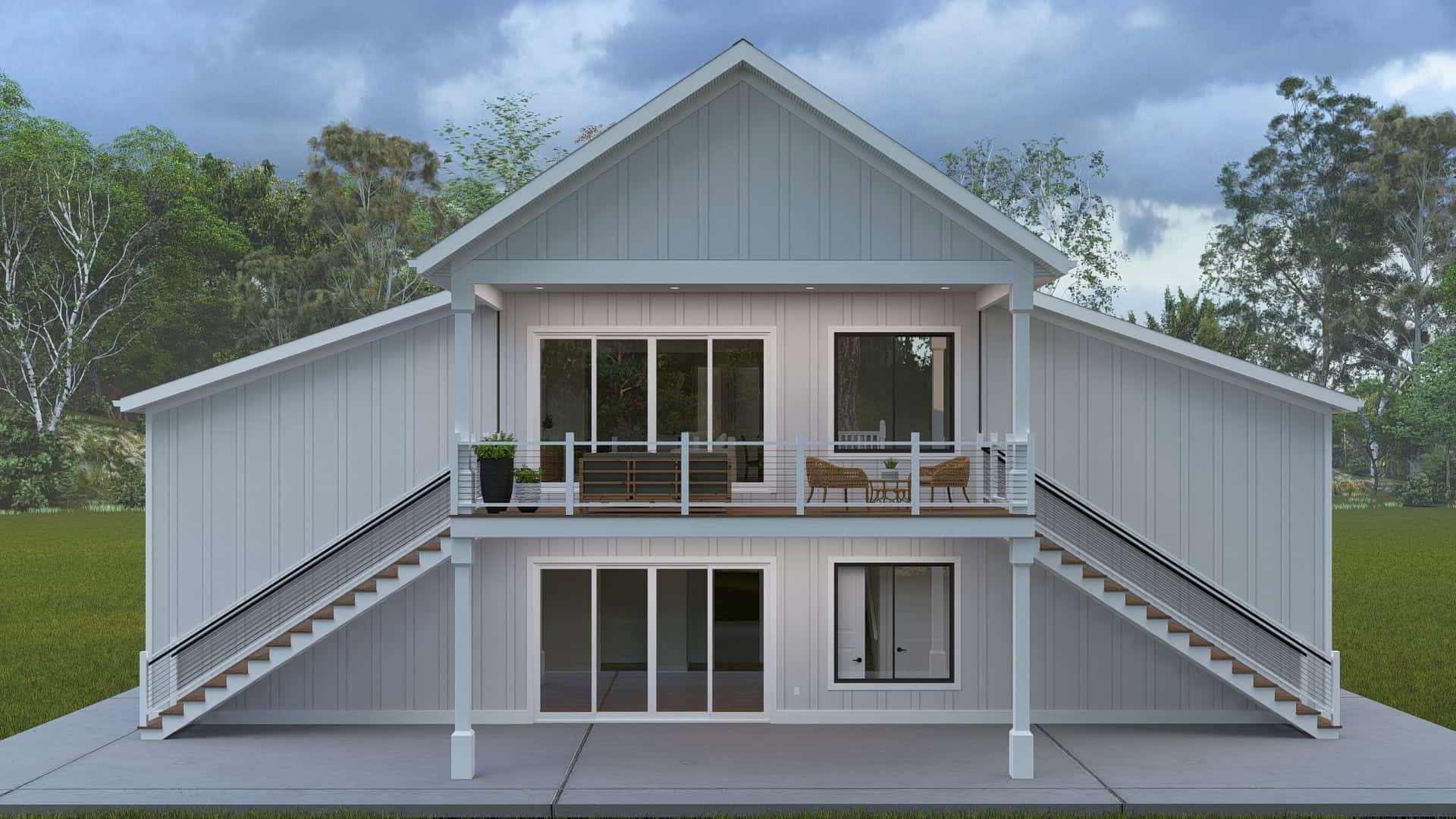 Home Exterior Photograph of this 2-Bedroom,1587 Sq Ft Plan -187-1264