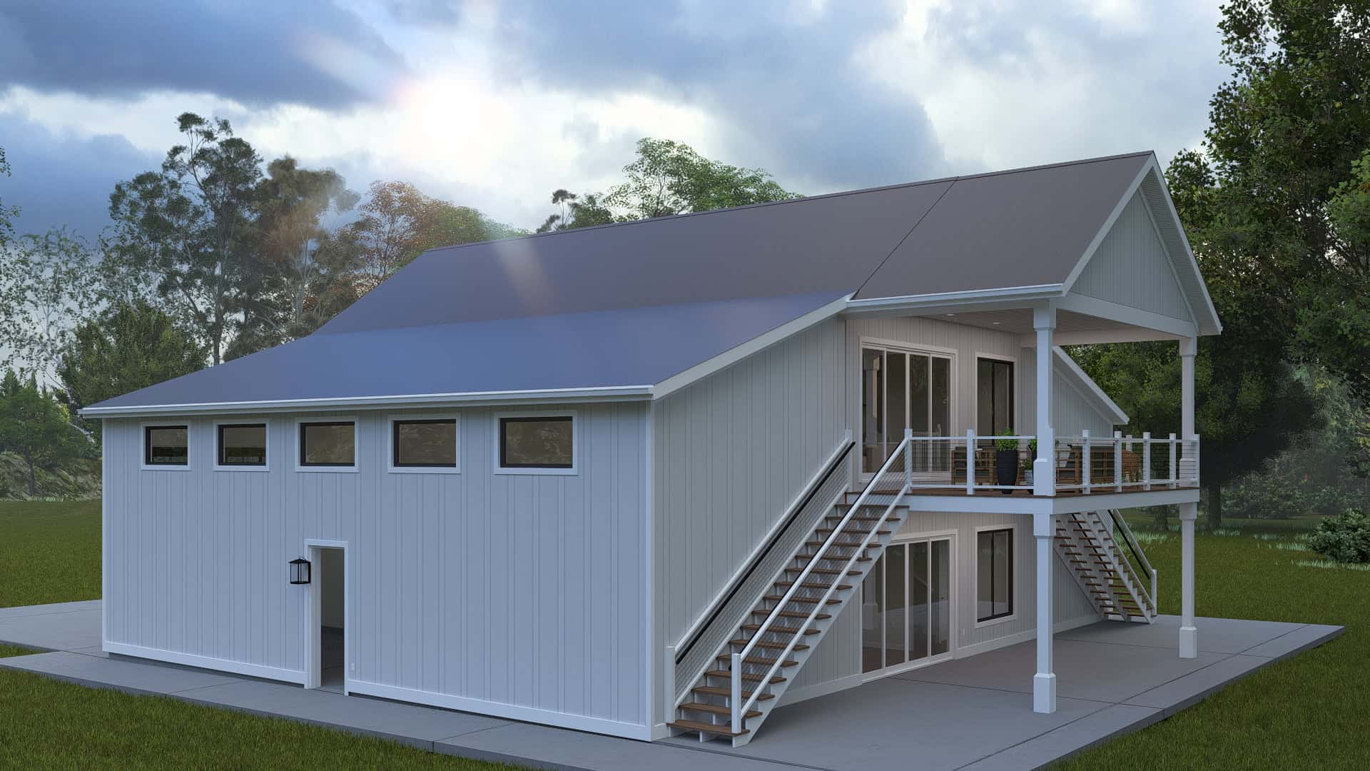 Home Exterior Photograph of this 2-Bedroom,1587 Sq Ft Plan -187-1264