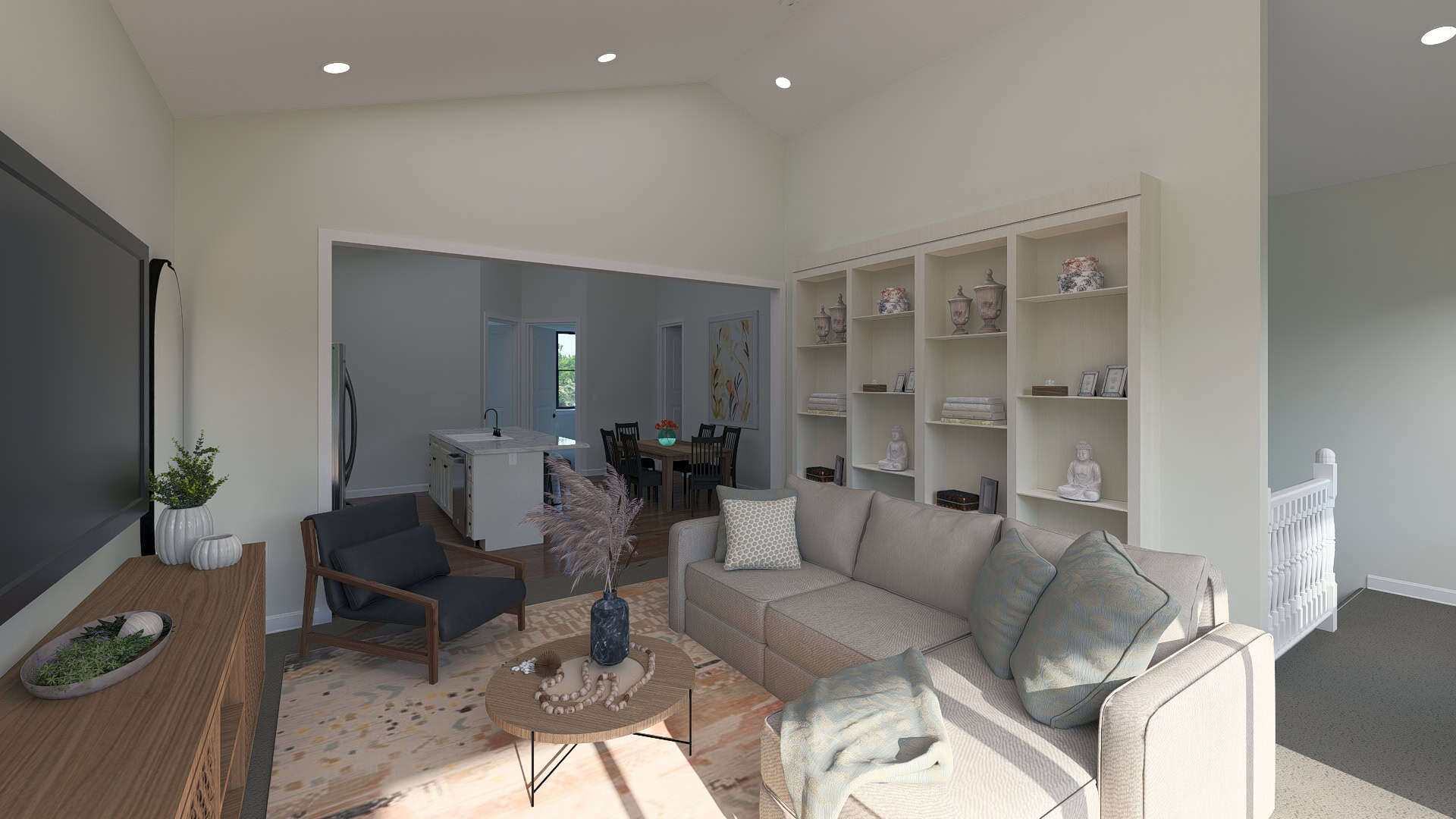 Living Room of this 2-Bedroom,1587 Sq Ft Plan -187-1264