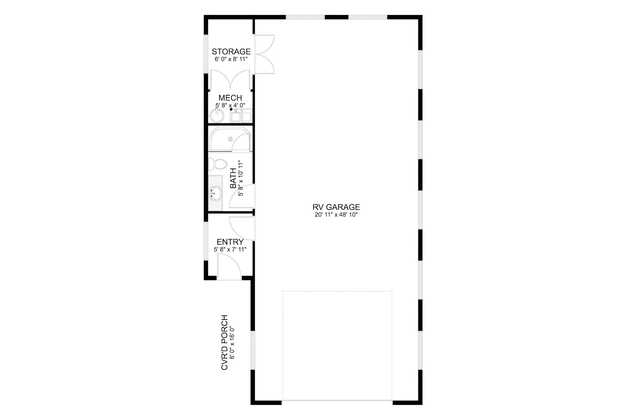 Garage of Garage Plan #187-1265