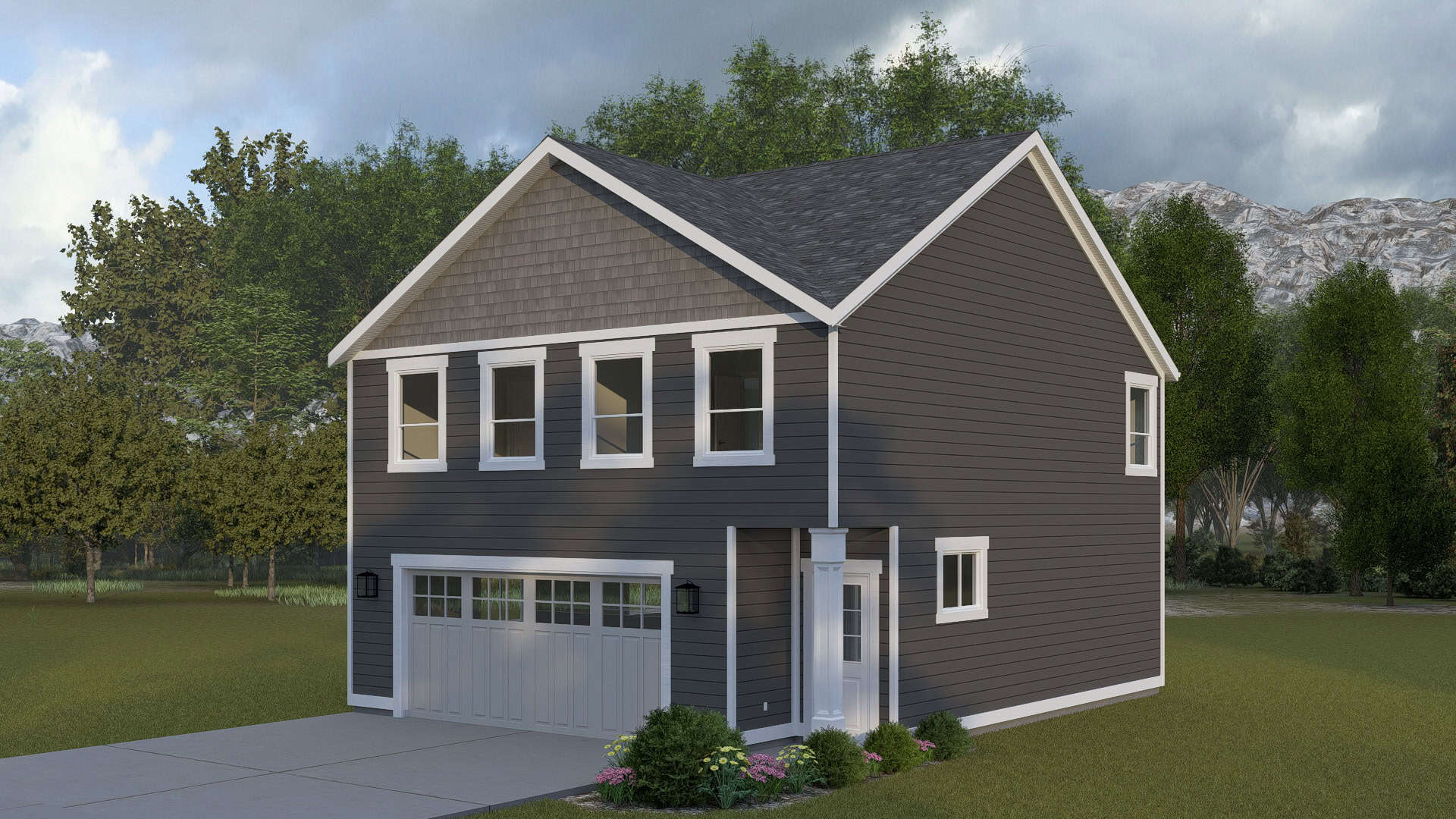 Home Exterior Photograph of this 2-Bedroom,1327 Sq Ft Plan -187-1267