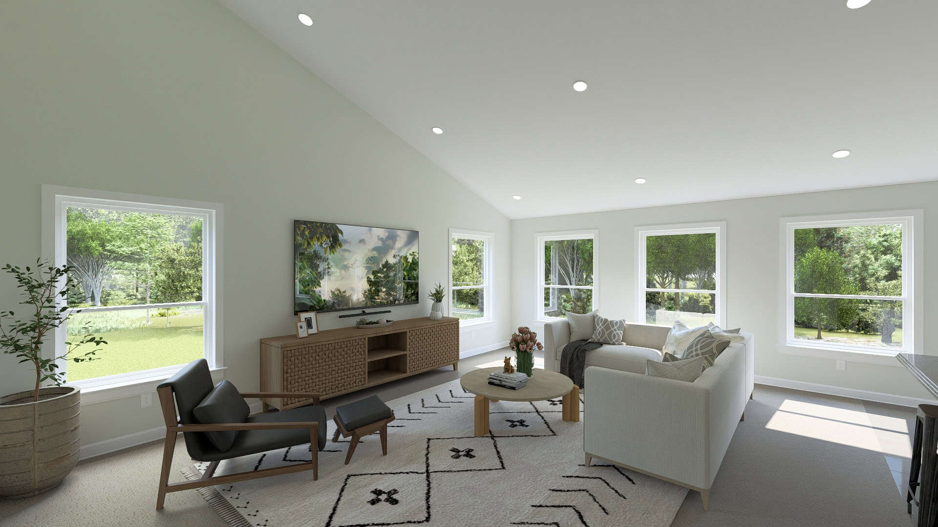 Living Room of this 2-Bedroom,1327 Sq Ft Plan -187-1267