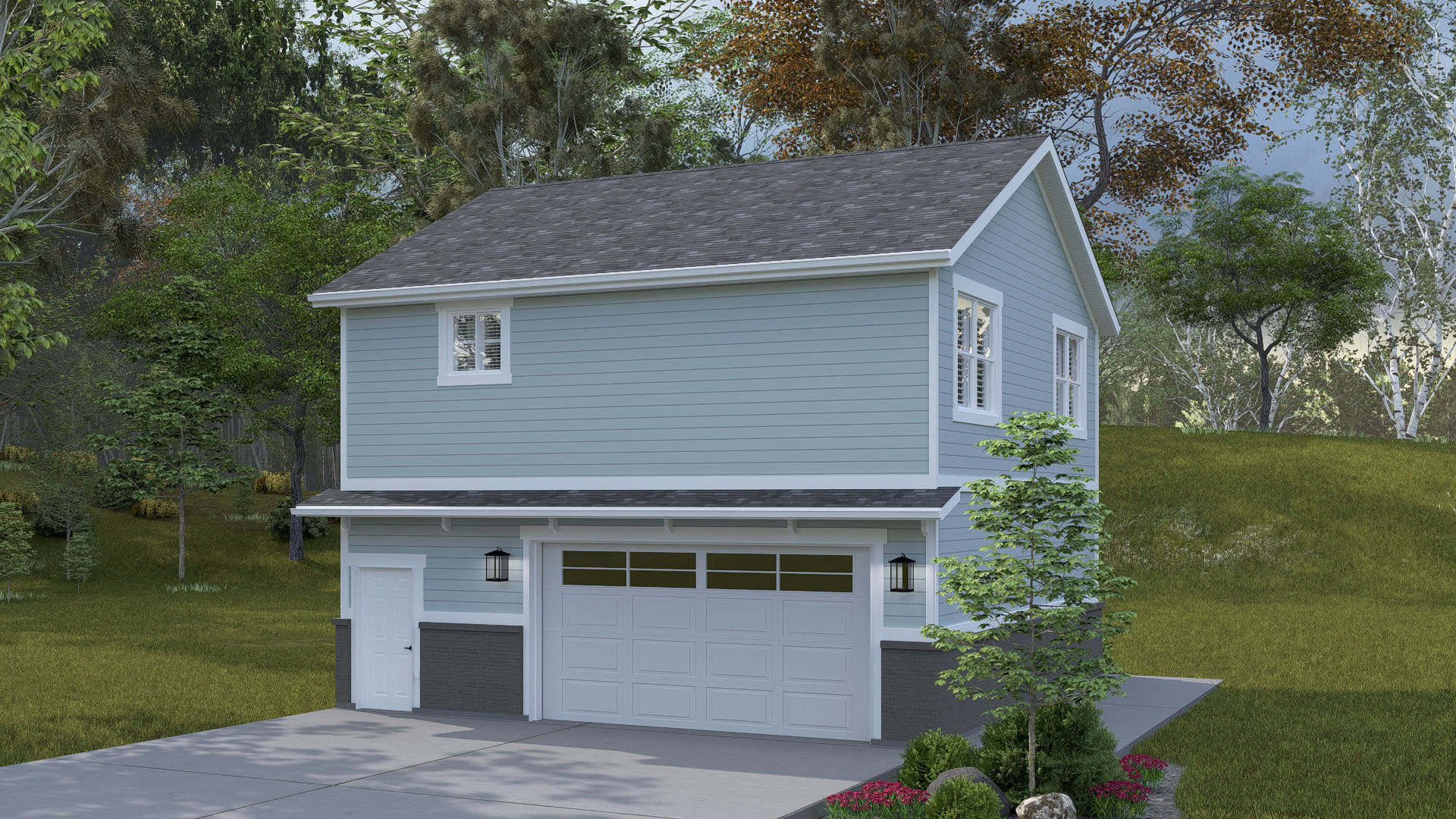 Home Exterior Photograph of this 2-Bedroom,945 Sq Ft Plan -187-1268