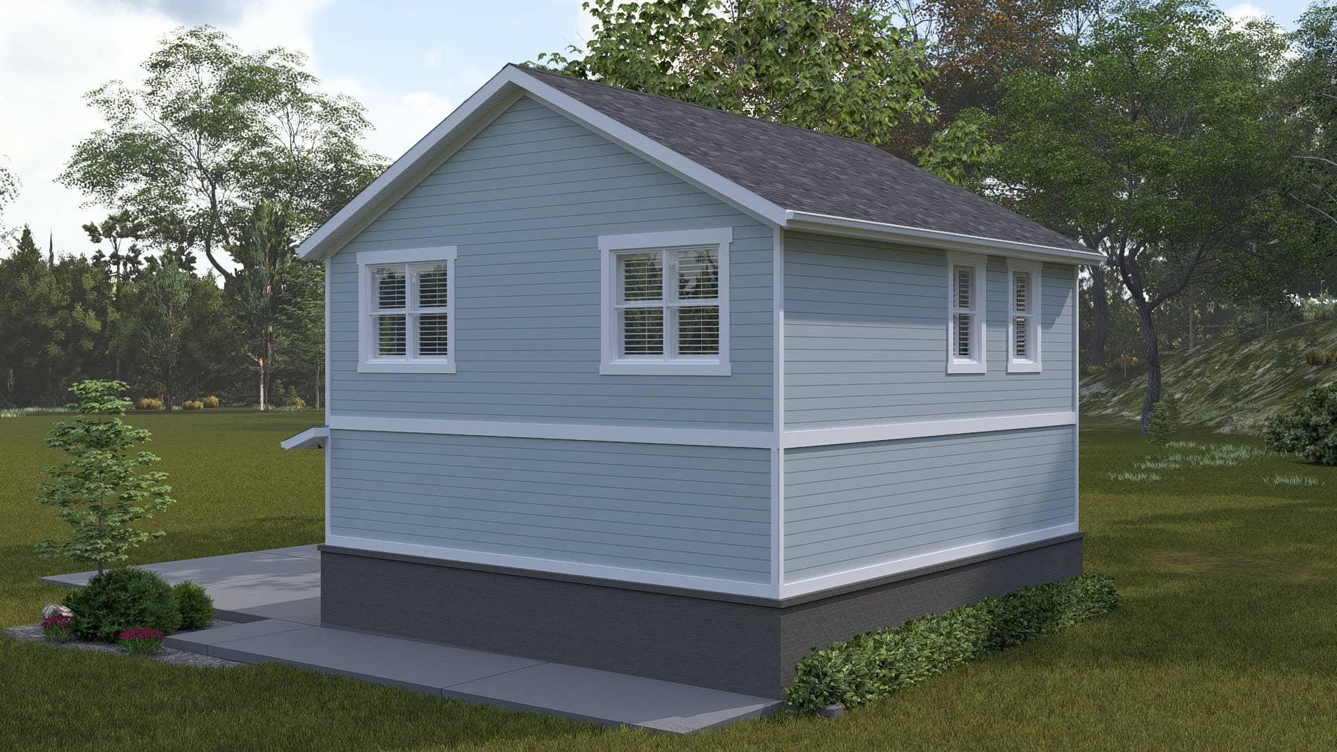 Home Exterior Photograph of this 2-Bedroom,945 Sq Ft Plan -187-1268