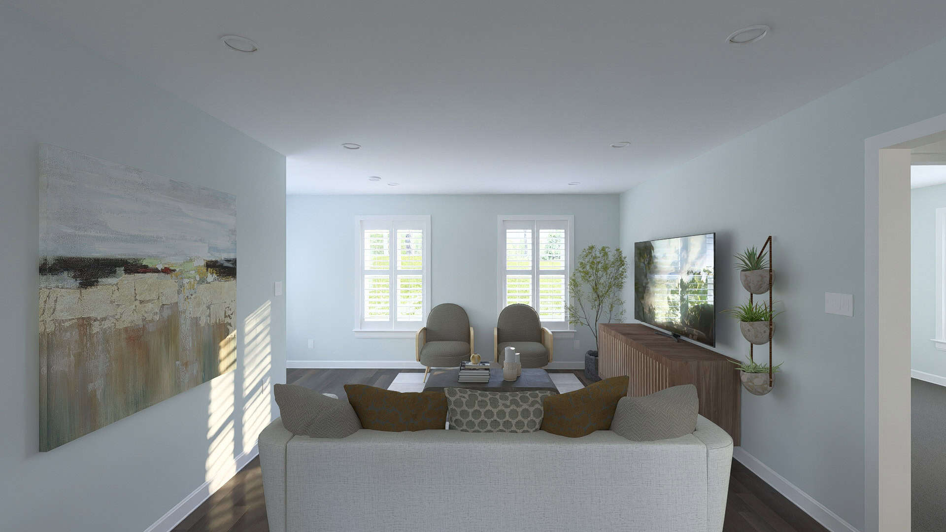 Living Room of this 2-Bedroom,945 Sq Ft Plan -187-1268