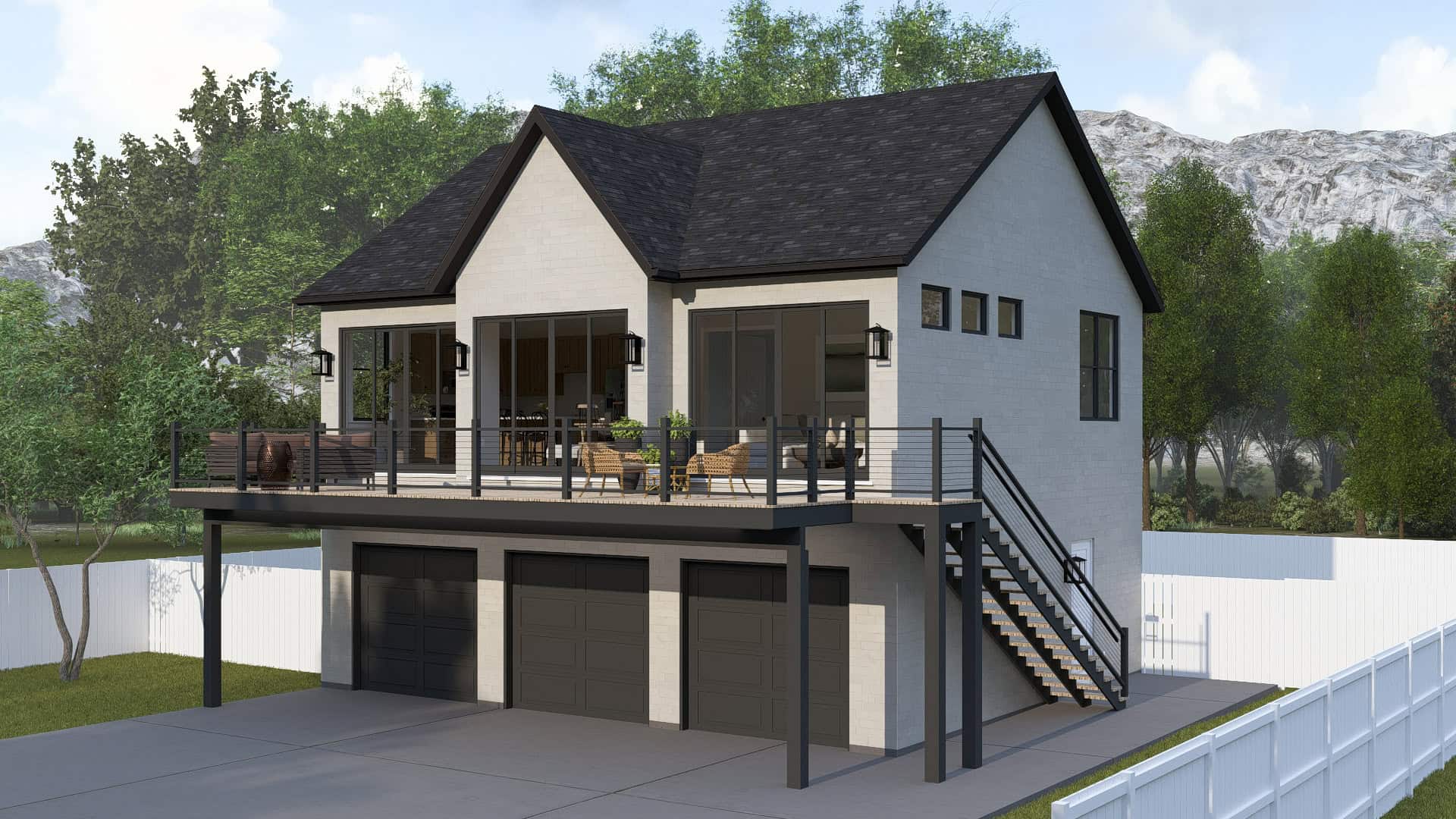 Home Exterior Photograph of this 2-Bedroom,1104 Sq Ft Plan -187-1269