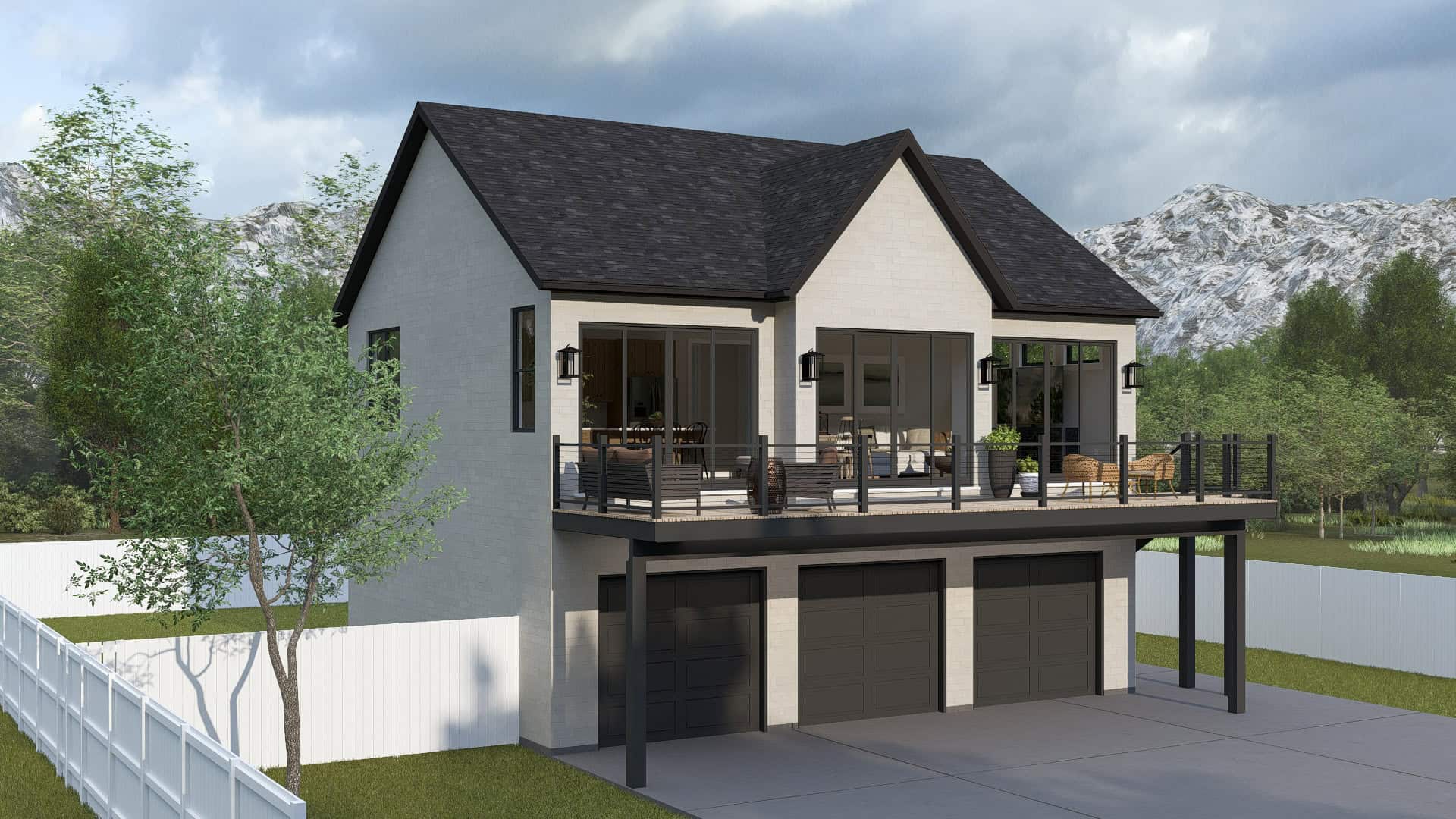 Home Exterior Photograph of this 2-Bedroom,1104 Sq Ft Plan -187-1269