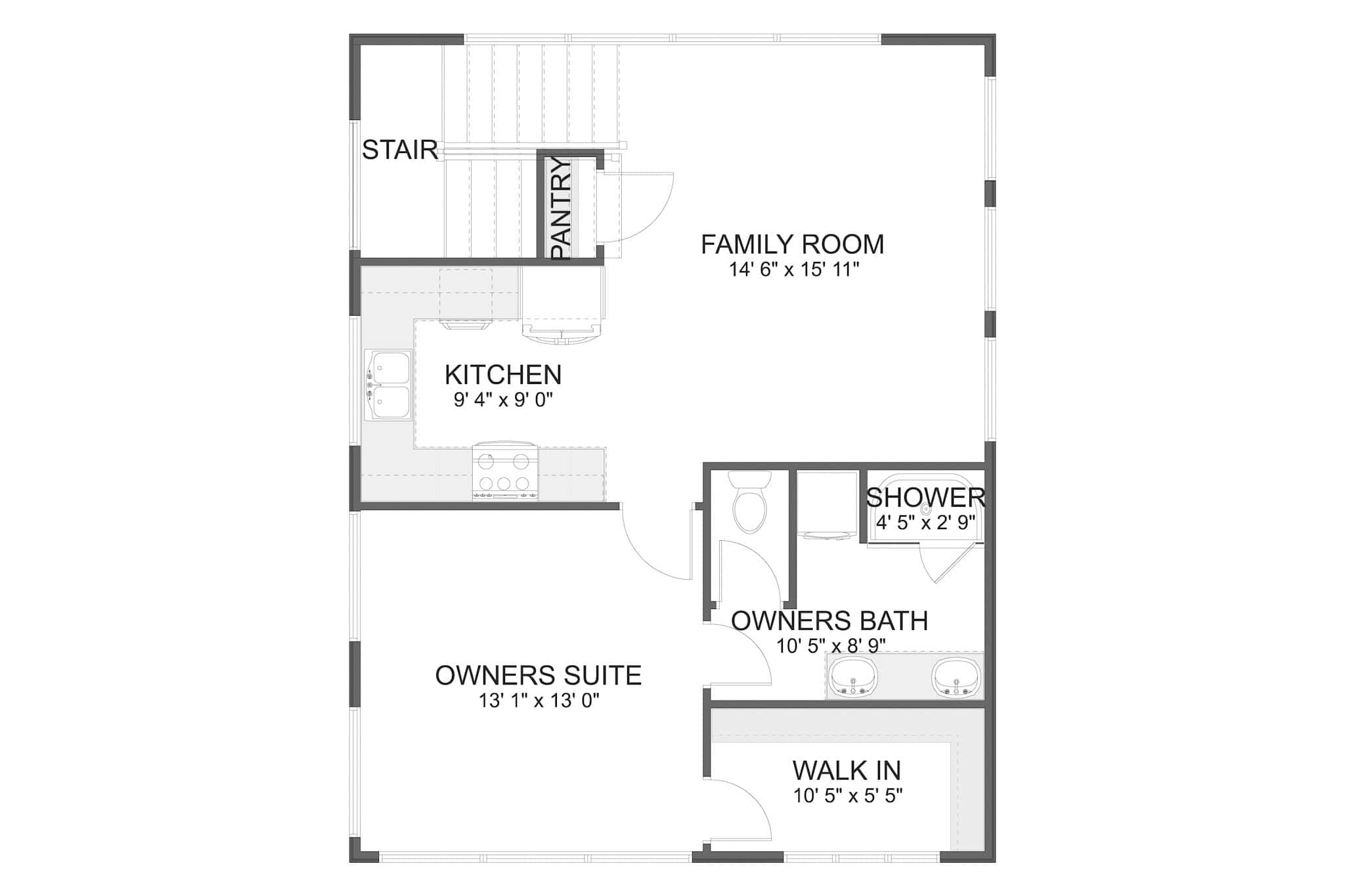 Upper Level of Garage w/Apartments Plan #187-1271