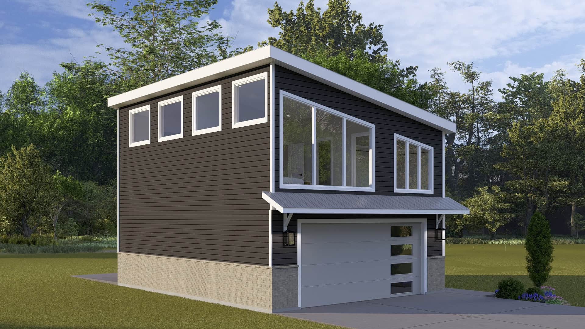 Home Exterior Photograph of this 1-Bedroom,998 Sq Ft Plan -187-1271