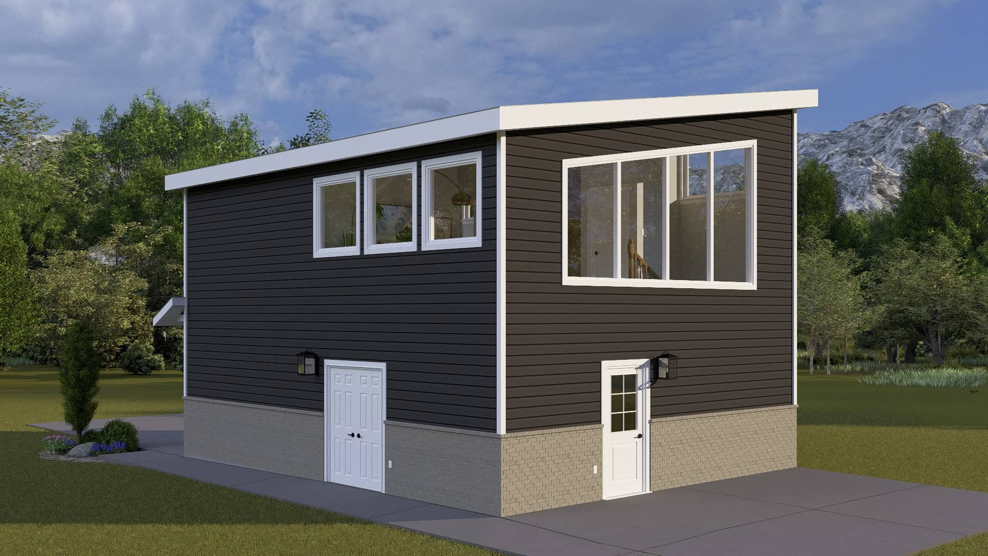 Home Exterior Photograph of this 1-Bedroom,998 Sq Ft Plan -187-1271