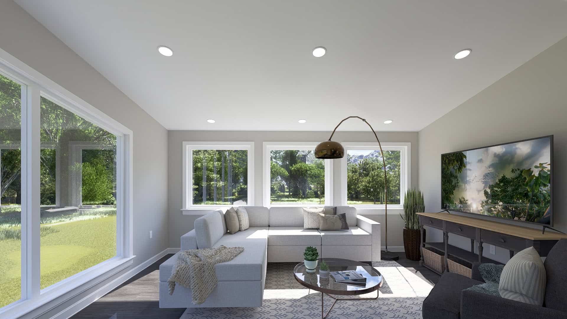 Living Room of this 1-Bedroom,998 Sq Ft Plan -187-1271