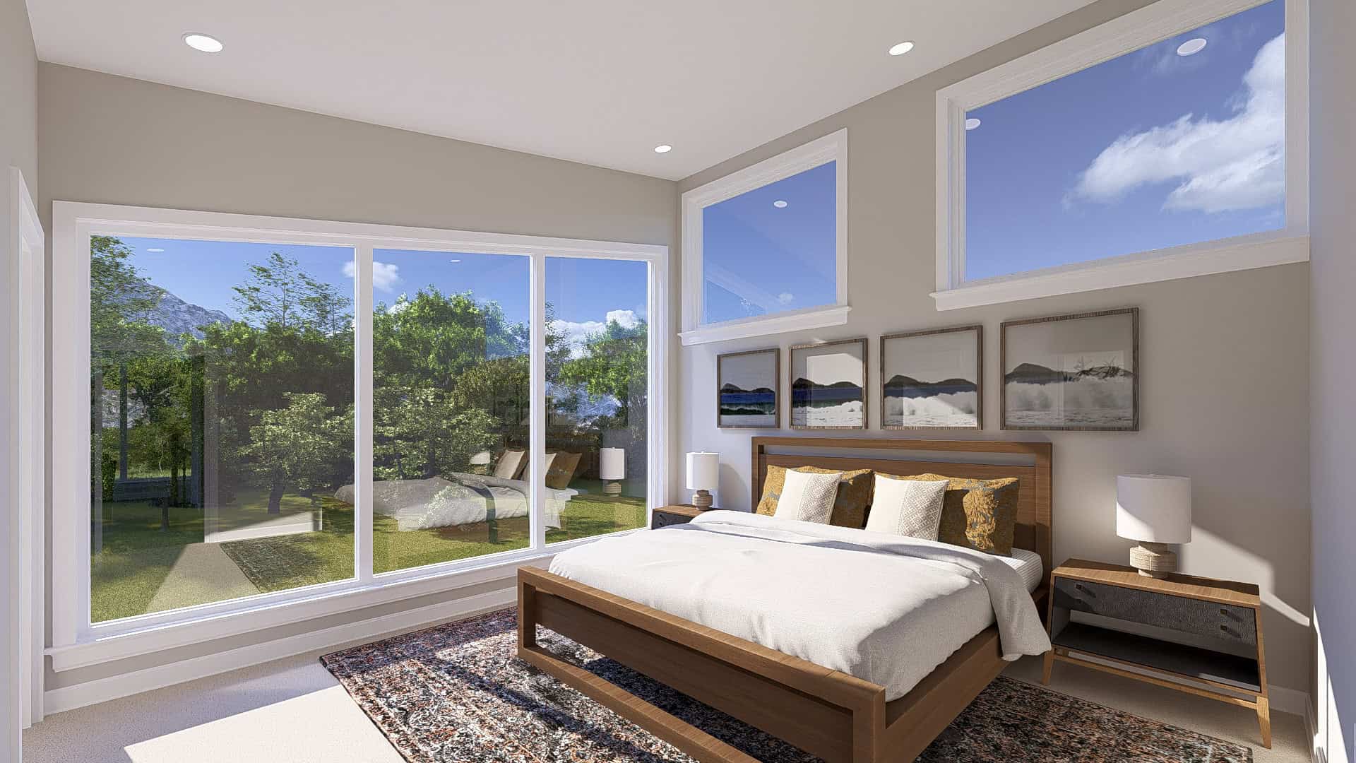 Bedroom of this 1-Bedroom,998 Sq Ft Plan -187-1271