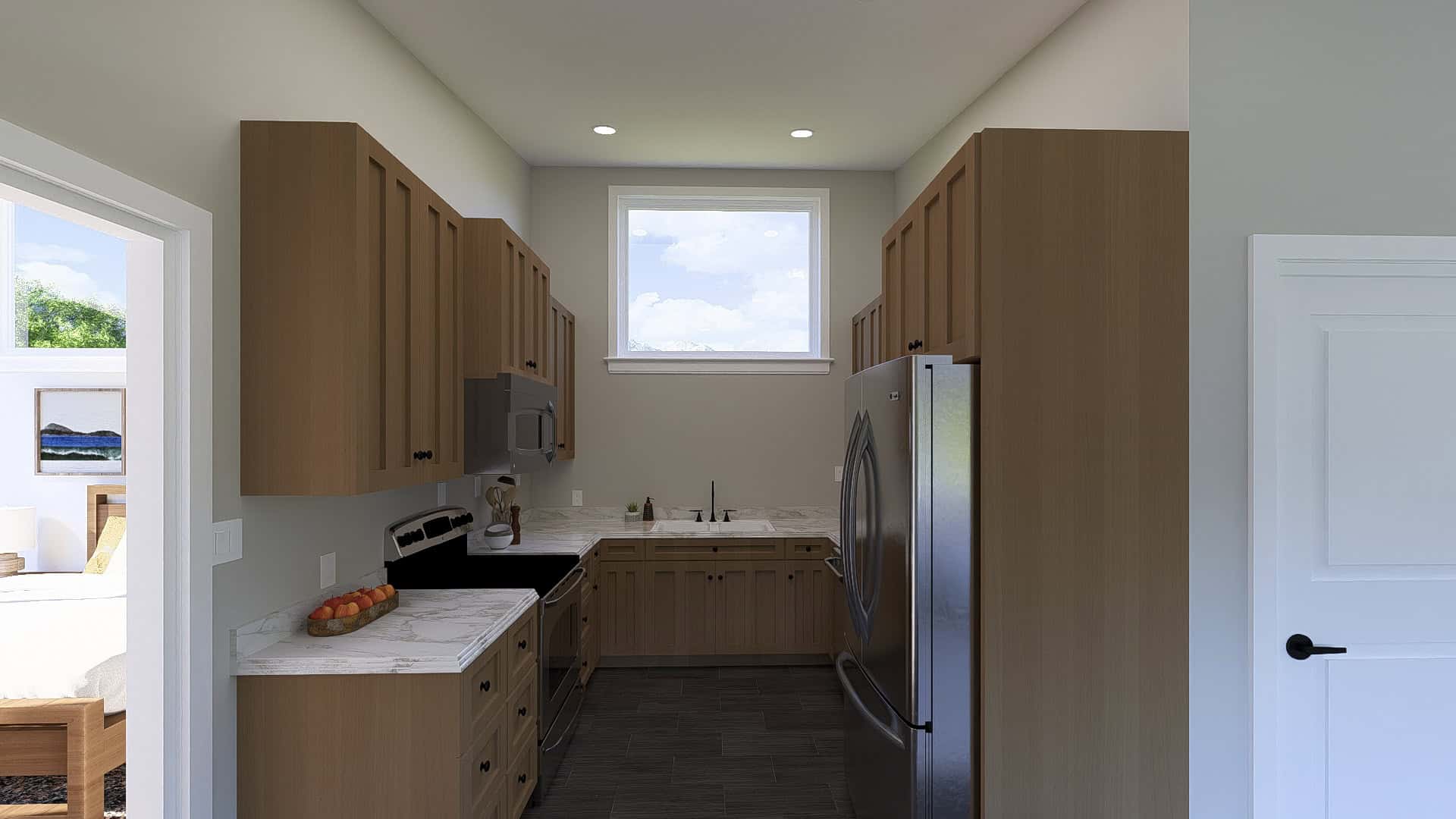 Kitchen of this 1-Bedroom,998 Sq Ft Plan -187-1271