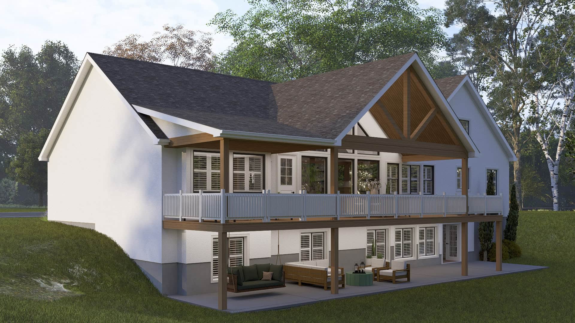 Home Exterior Photograph of this 6-Bedroom,5195 Sq Ft Plan -187-1272