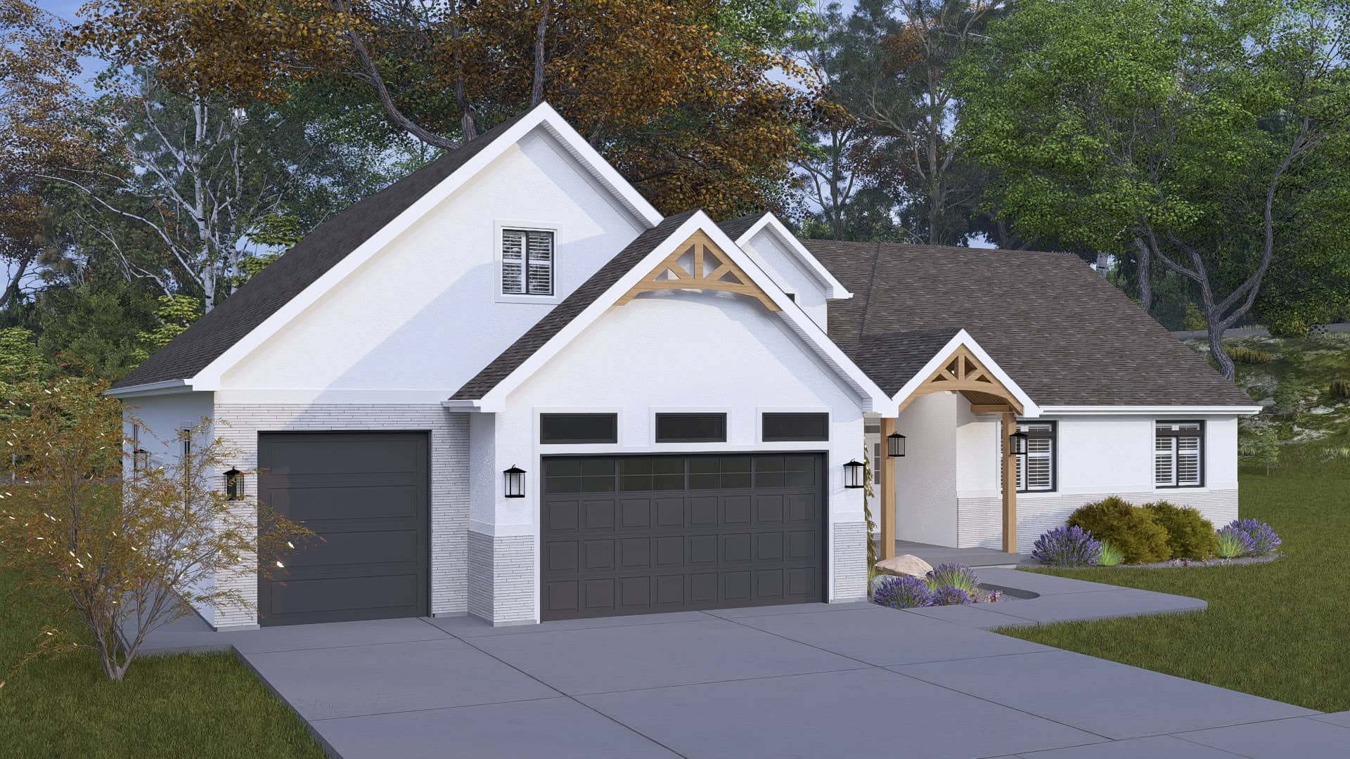 Home Exterior Photograph of this 6-Bedroom,5195 Sq Ft Plan -187-1272