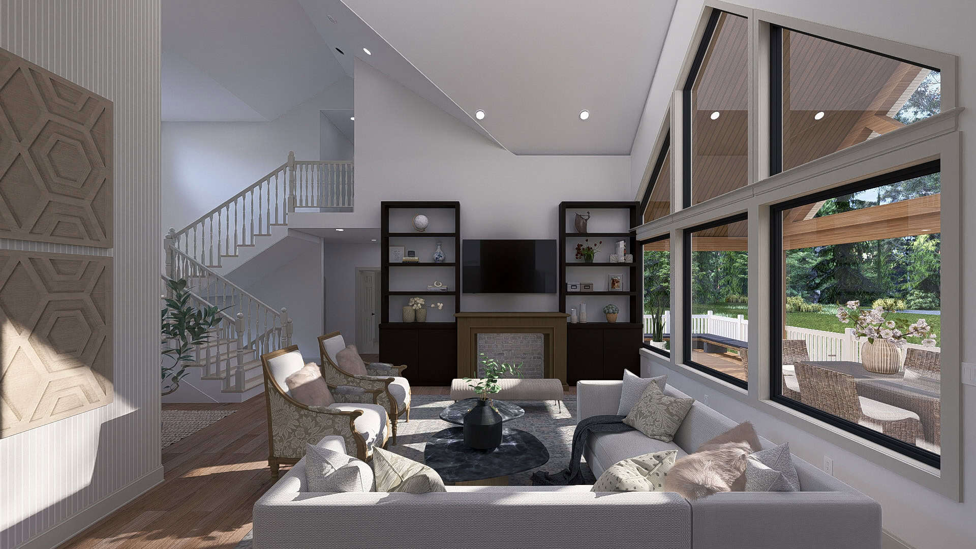 Home Interior Photograph of this 6-Bedroom,5195 Sq Ft Plan -187-1272