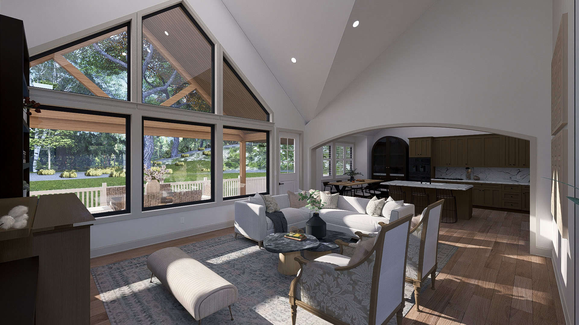 Great Room of this 6-Bedroom,5195 Sq Ft Plan -187-1272